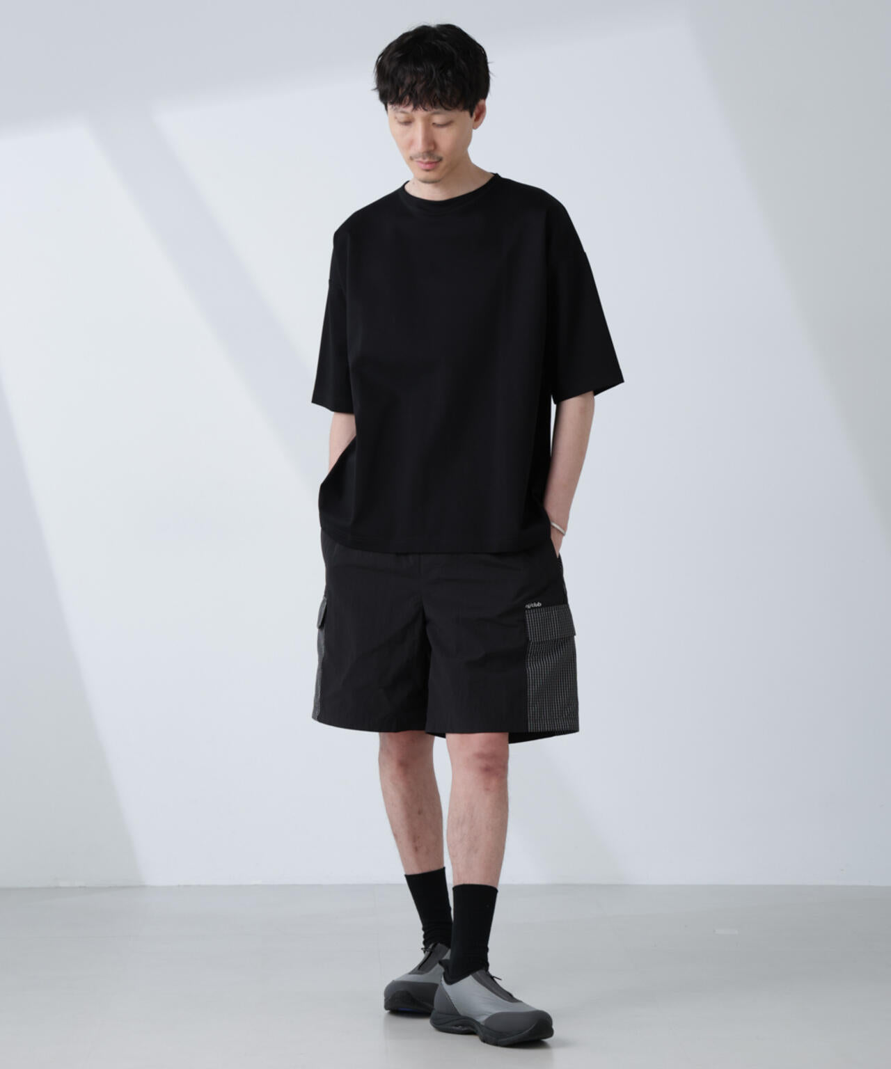「NJ/CLUB」モクロディ ボートネック ビッグTシャツ
