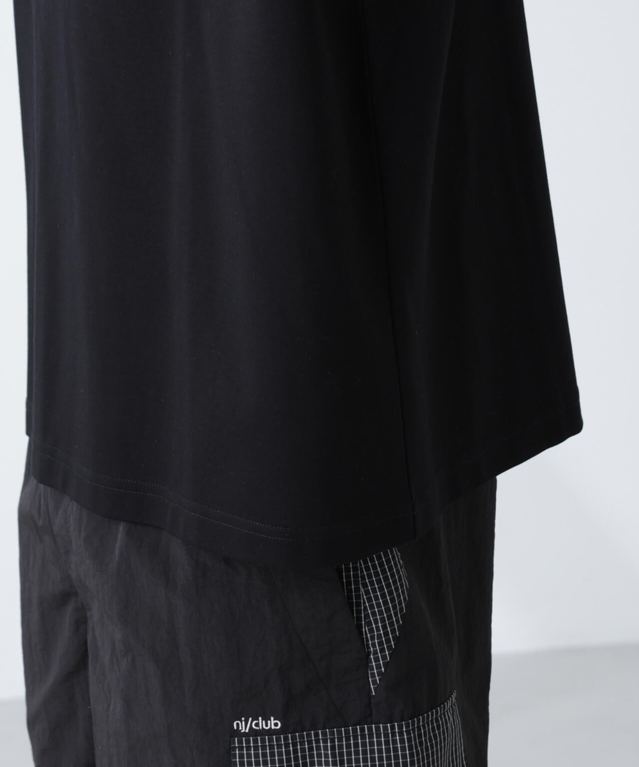 「NJ/CLUB」モクロディ ボートネック ビッグTシャツ