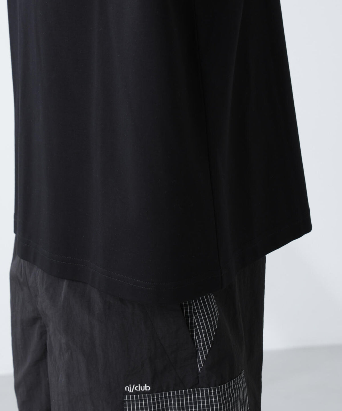 「NJ/CLUB」モクロディ ボートネック ビッグTシャツ