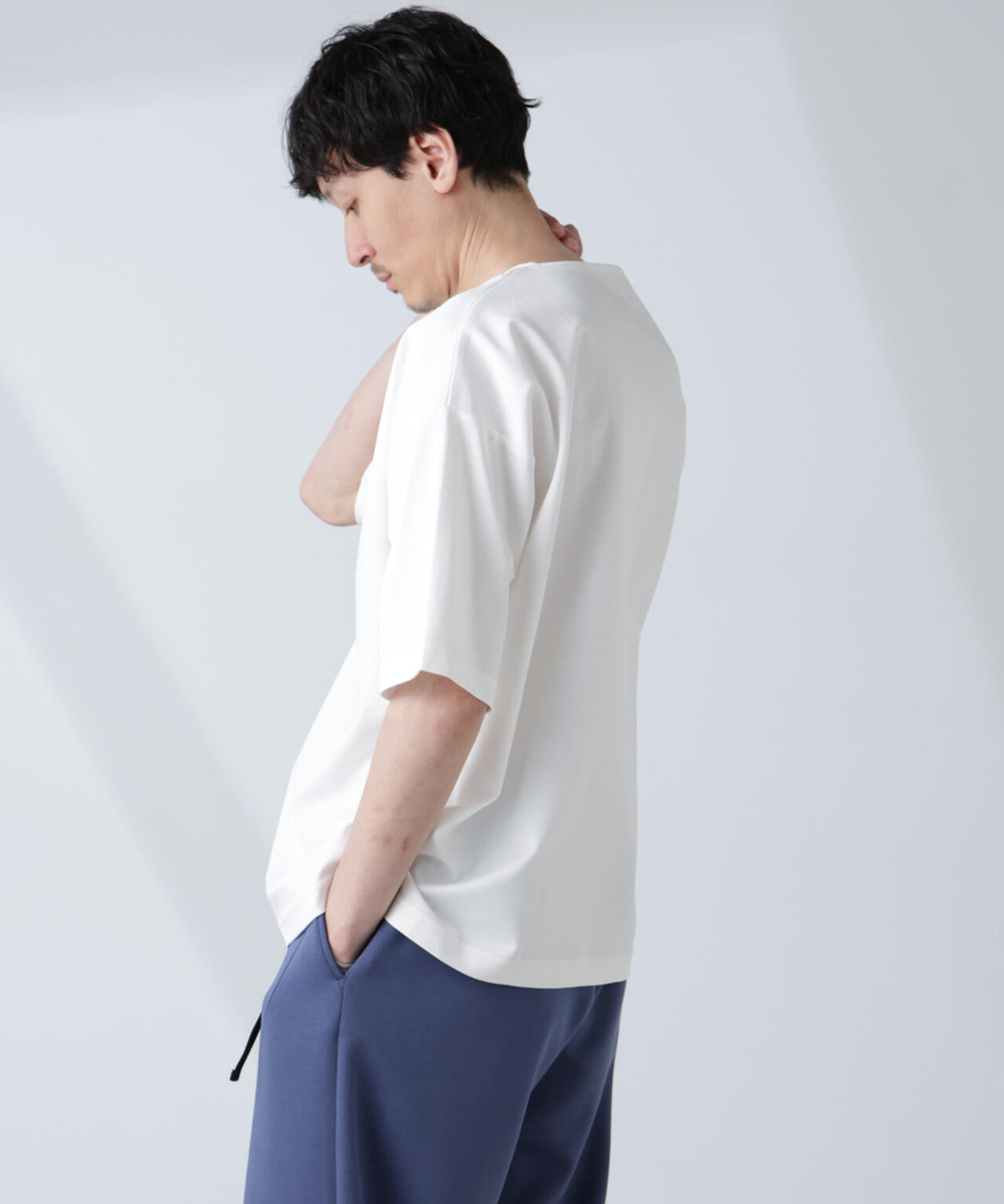 「NJ/CLUB」モクロディ ボートネック ビッグTシャツ