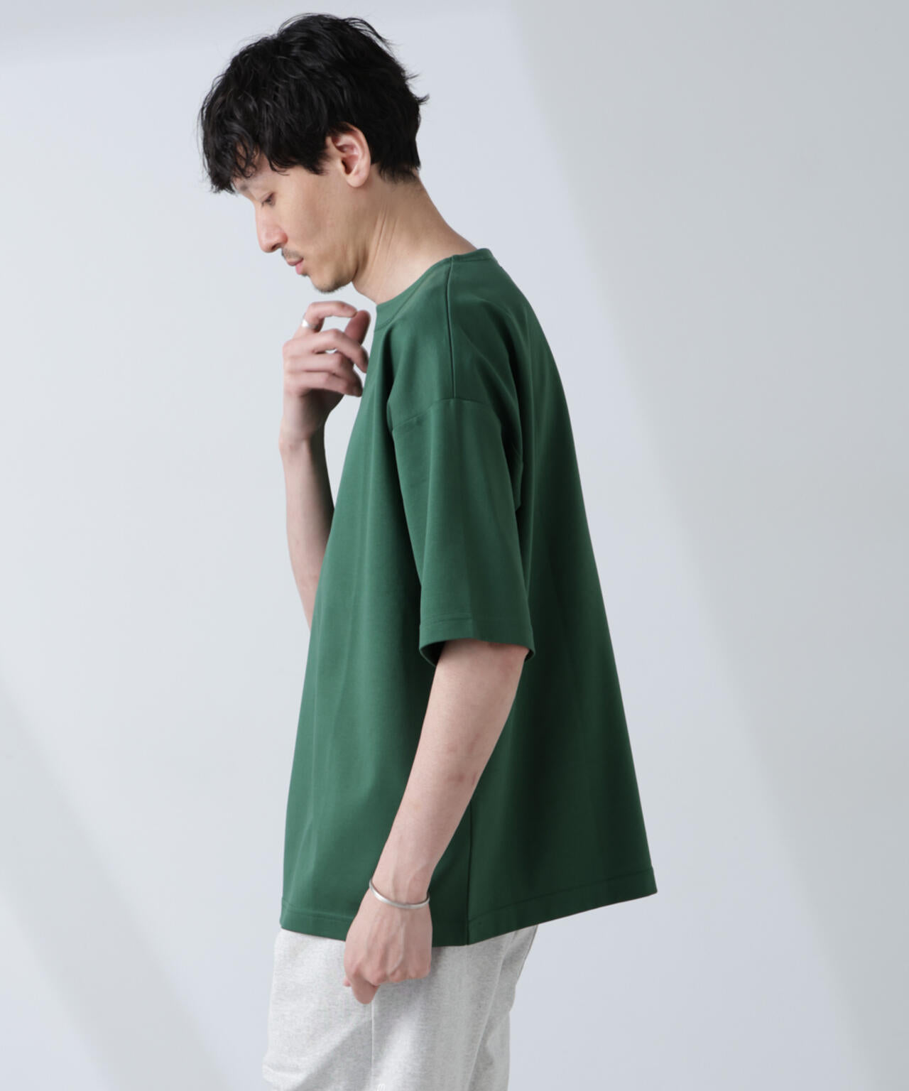 「NJ/CLUB」モクロディ ボートネック ビッグTシャツ