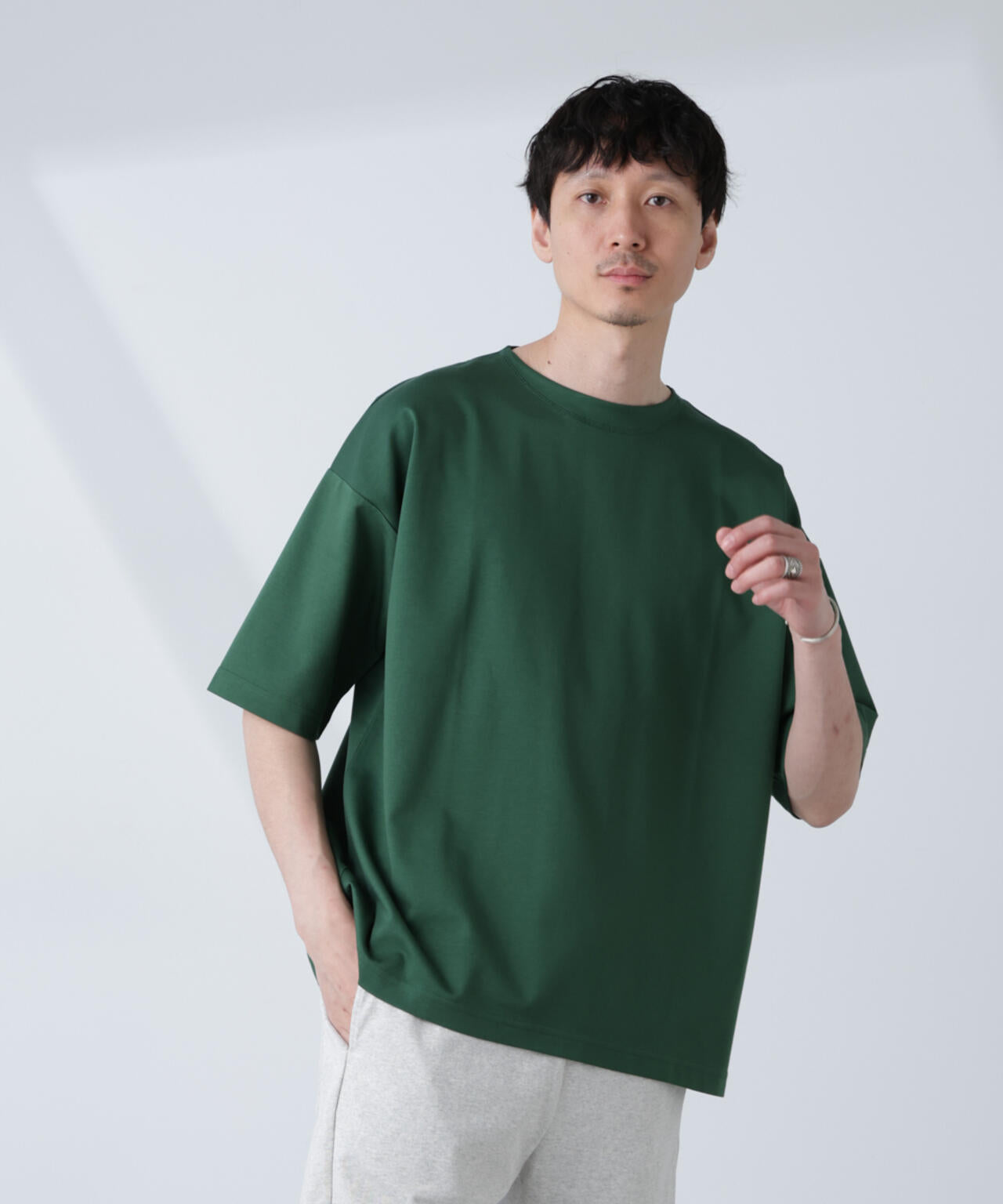 「NJ/CLUB」モクロディ ボートネック ビッグTシャツ