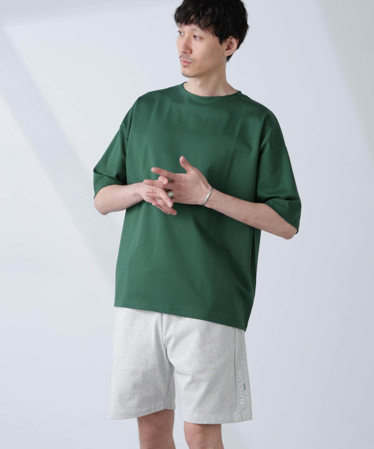 「NJ/CLUB」モクロディ ボートネック ビッグTシャツ