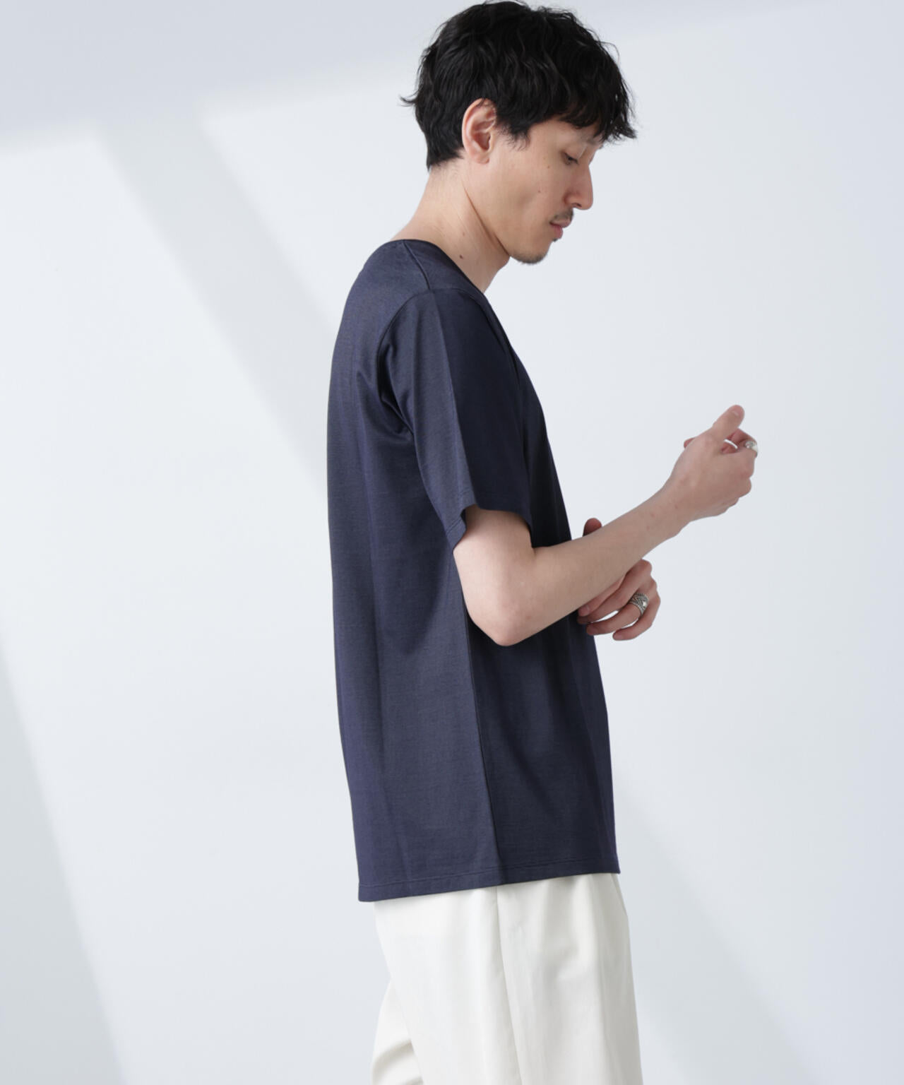 ソラーロライトストレッチクルーネックTシャツ(セットアップ可)