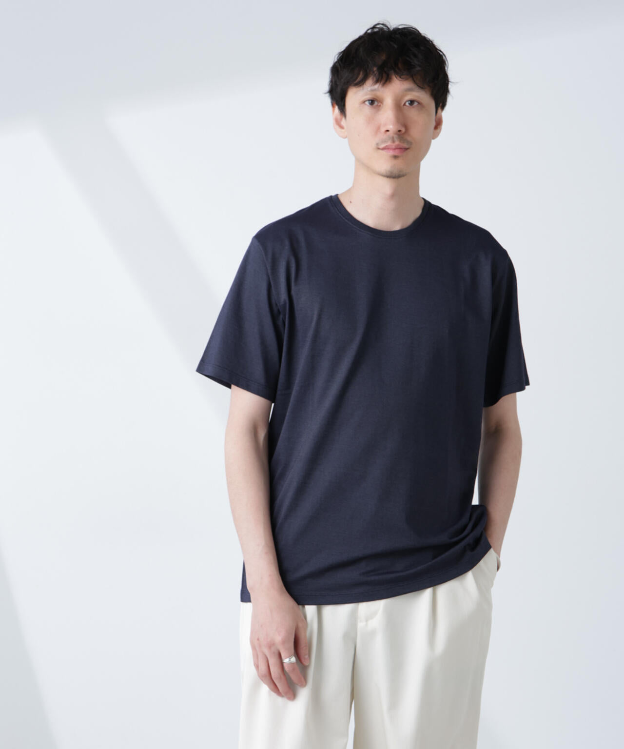 ソラーロライトストレッチクルーネックTシャツ(セットアップ可)