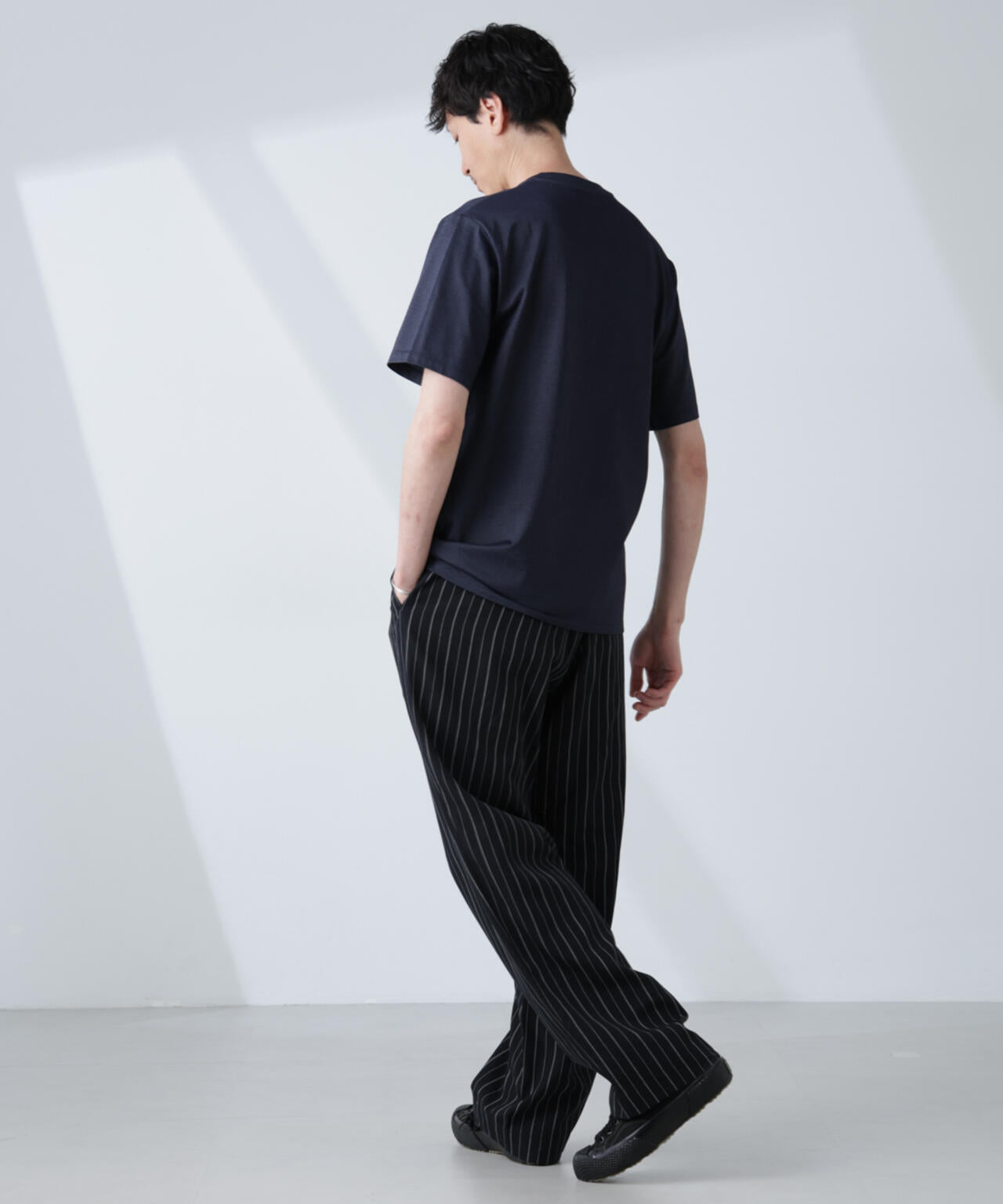 ソラーロライトストレッチヘンリーネックTシャツ(セットアップ可)