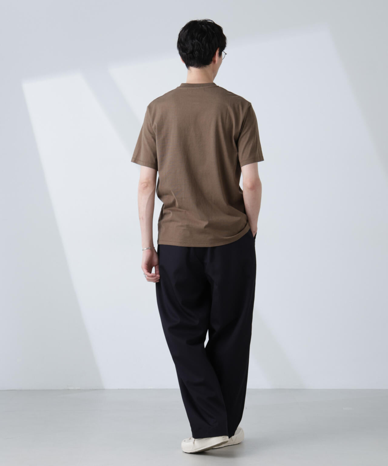 ソラーロライトストレッチヘンリーネックTシャツ(セットアップ可)