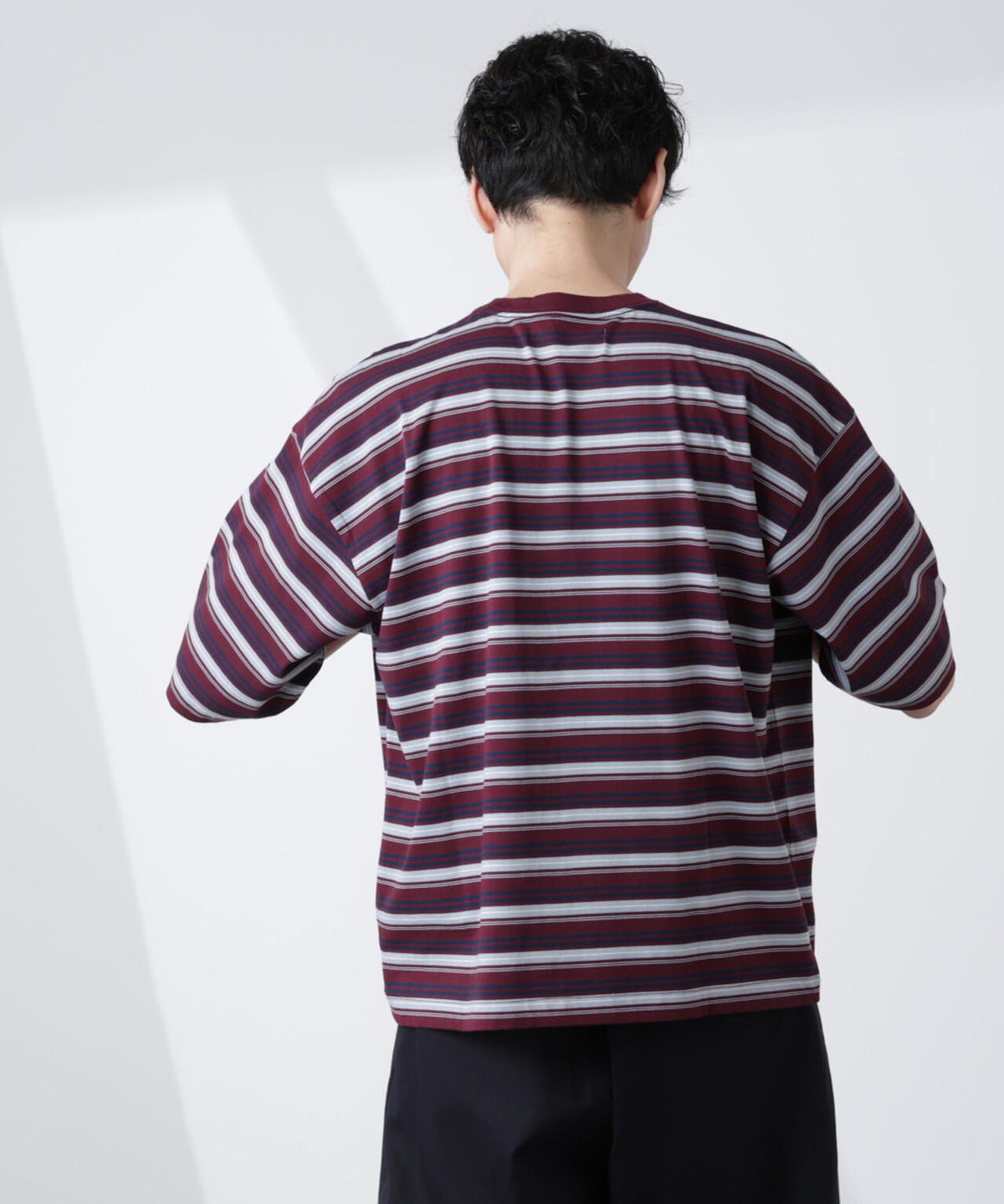 マイクロランダムボーダーTシャツ