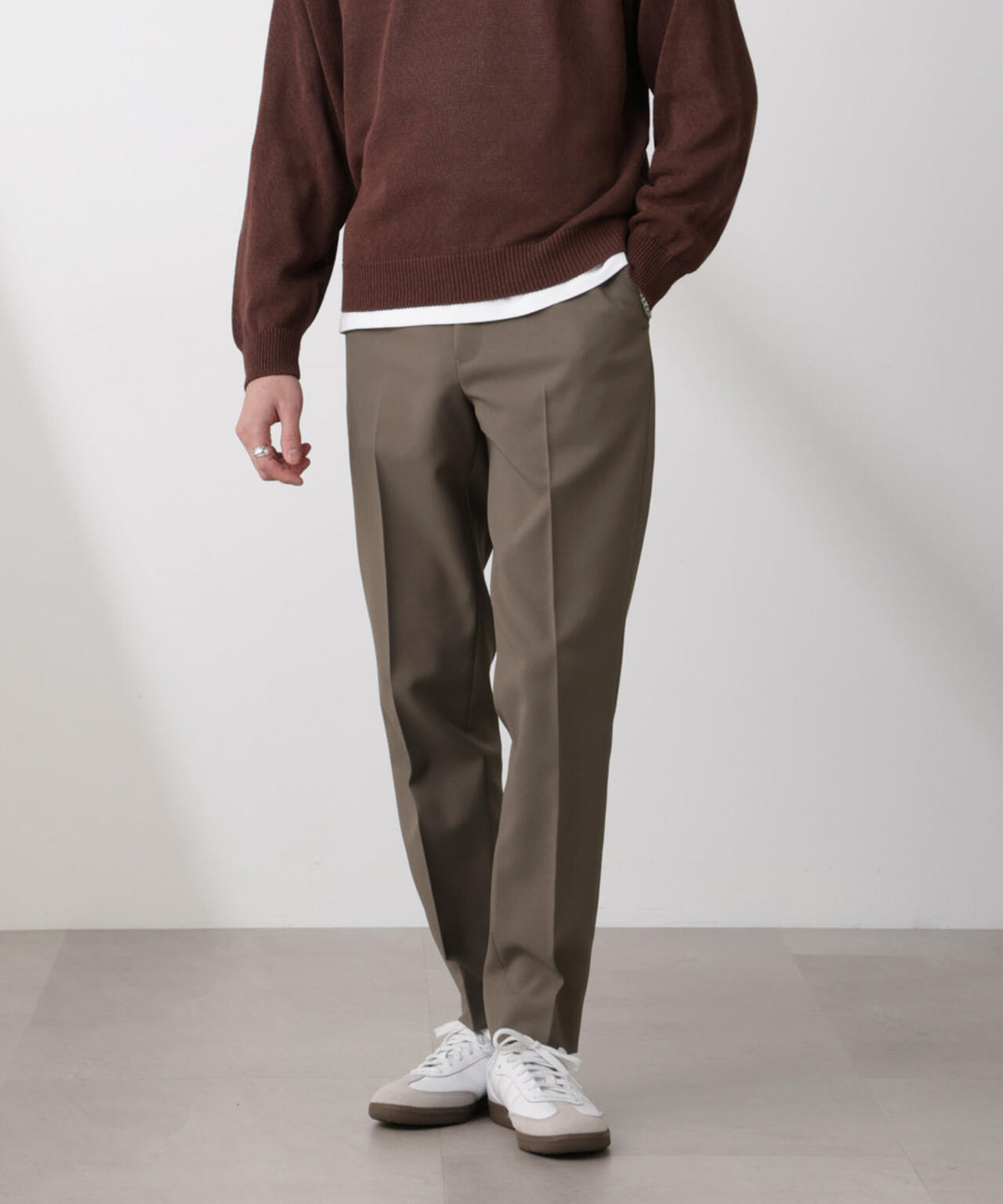 「SOIGNE」ECOPET(R)×AERO ツイルストレッチスラックス