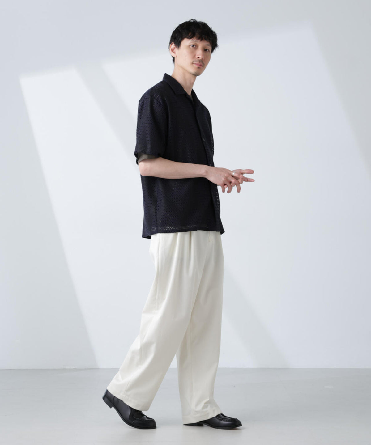 「大人のワイドパンツ」2タックワイドトラウザーズ