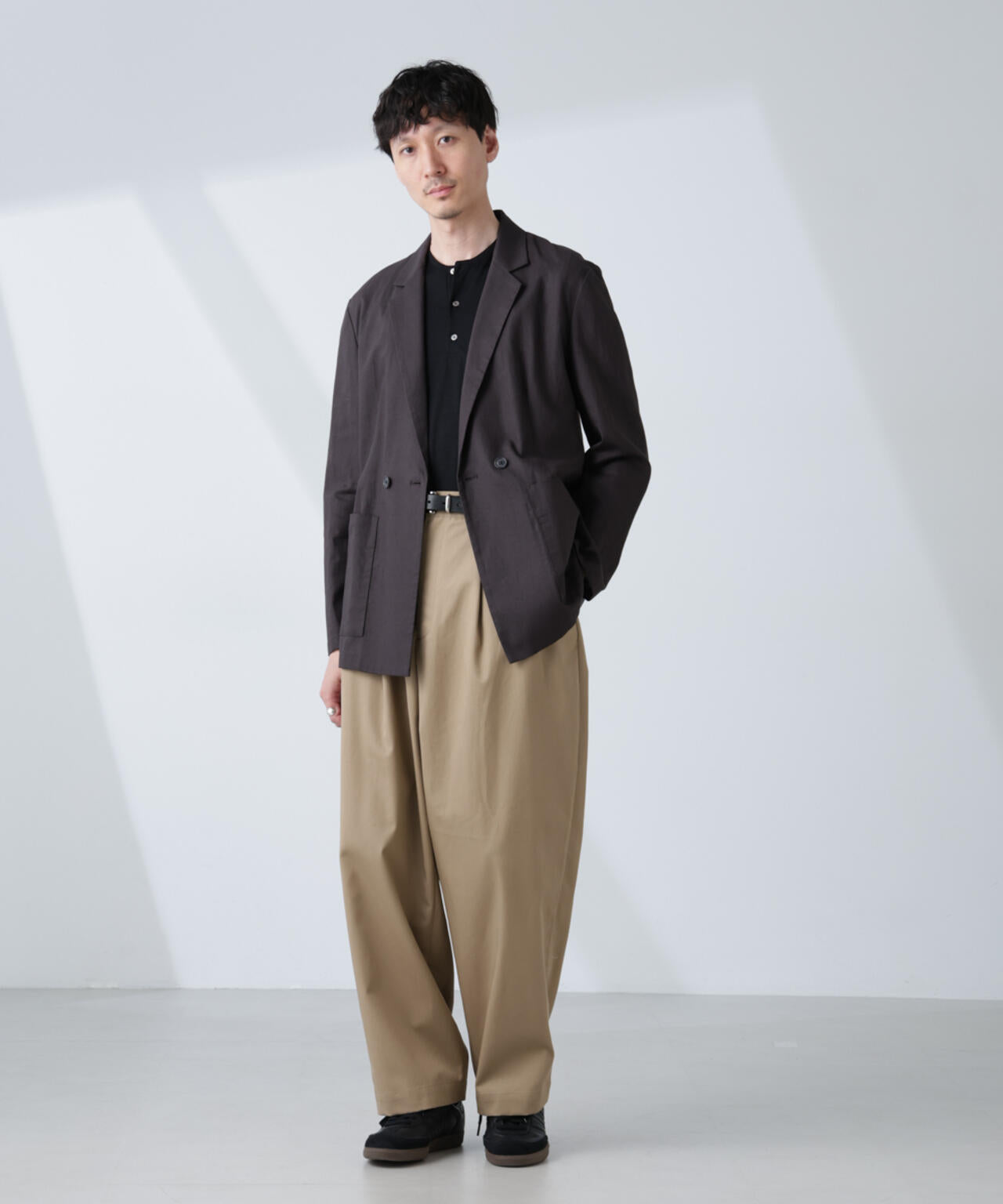 「大人のワイドパンツ」2タックワイドトラウザーズ