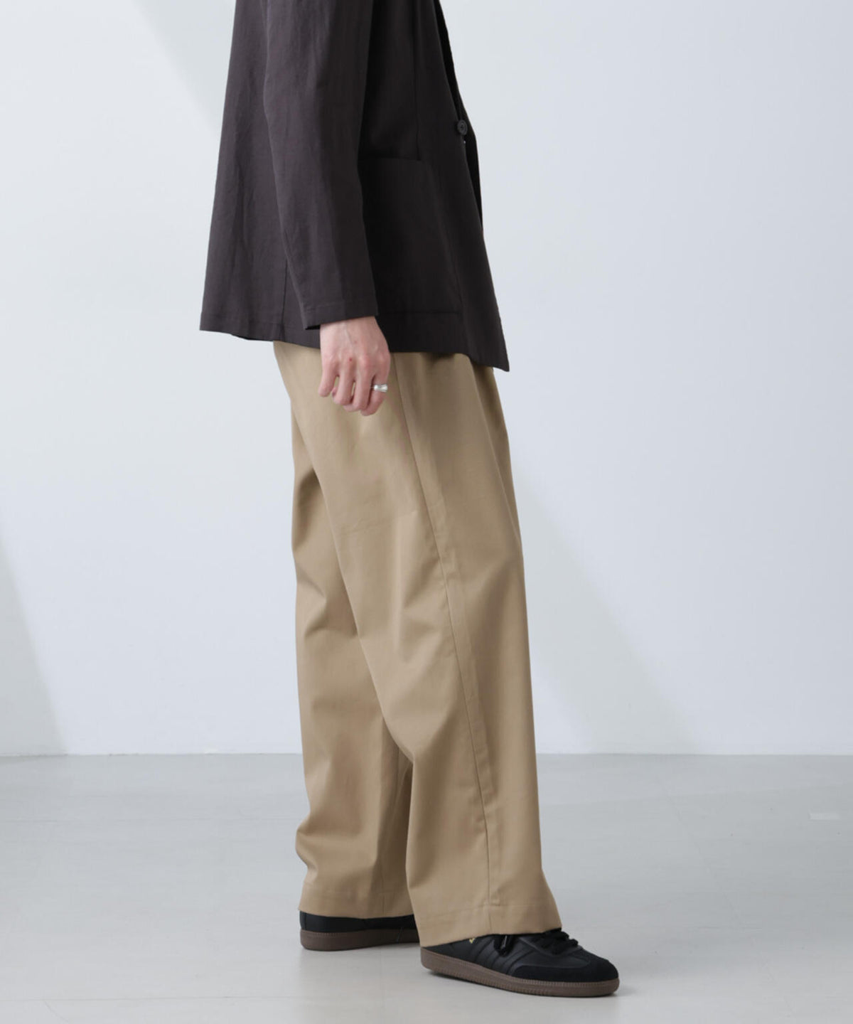 「大人のワイドパンツ」2タックワイドトラウザーズ
