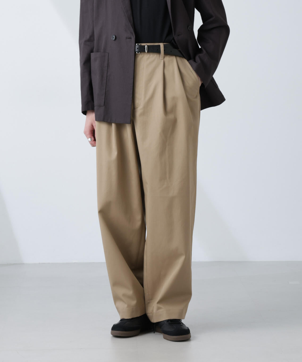 「大人のワイドパンツ」2タックワイドトラウザーズ