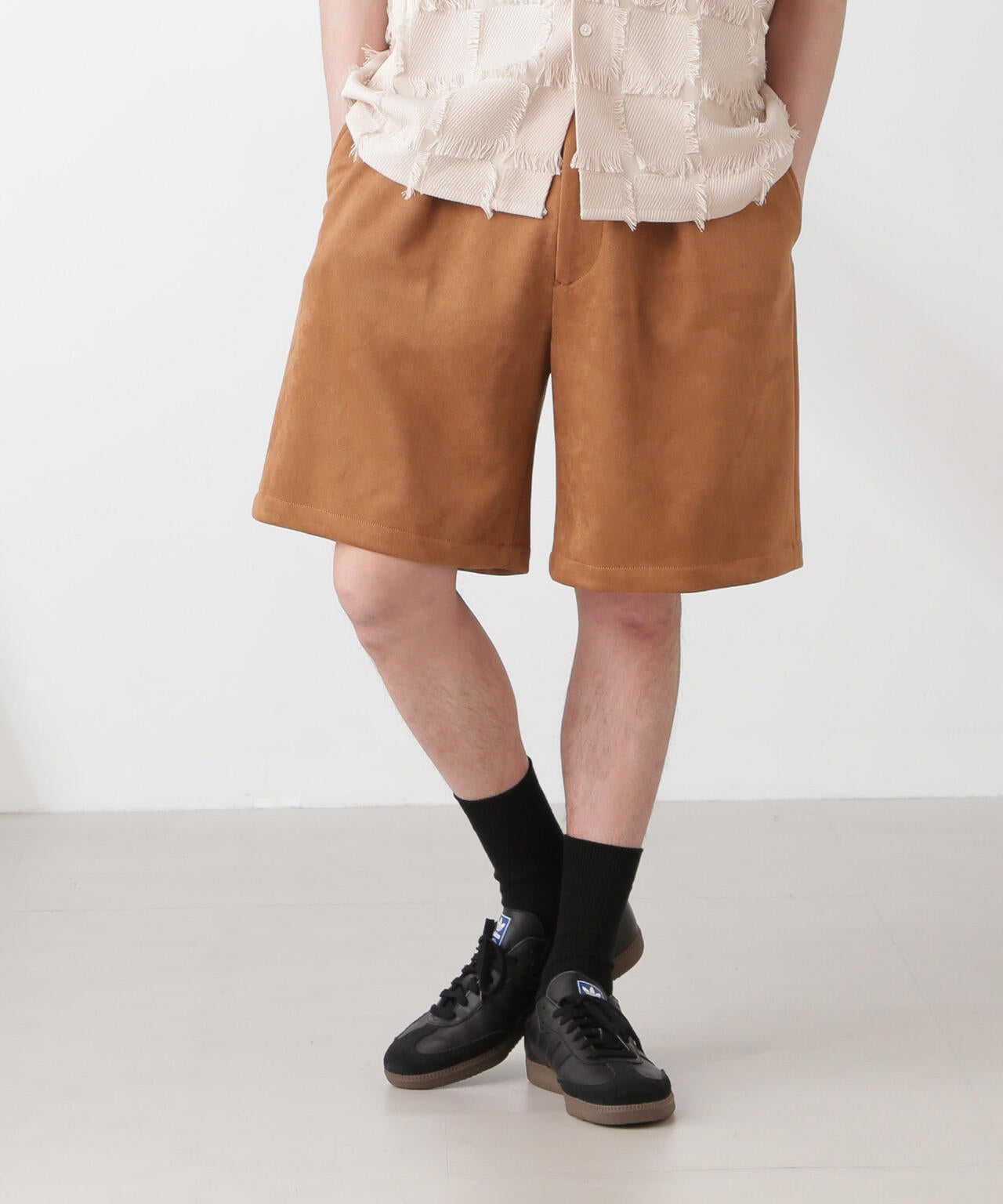 フェイクスエード イージーショートパンツ