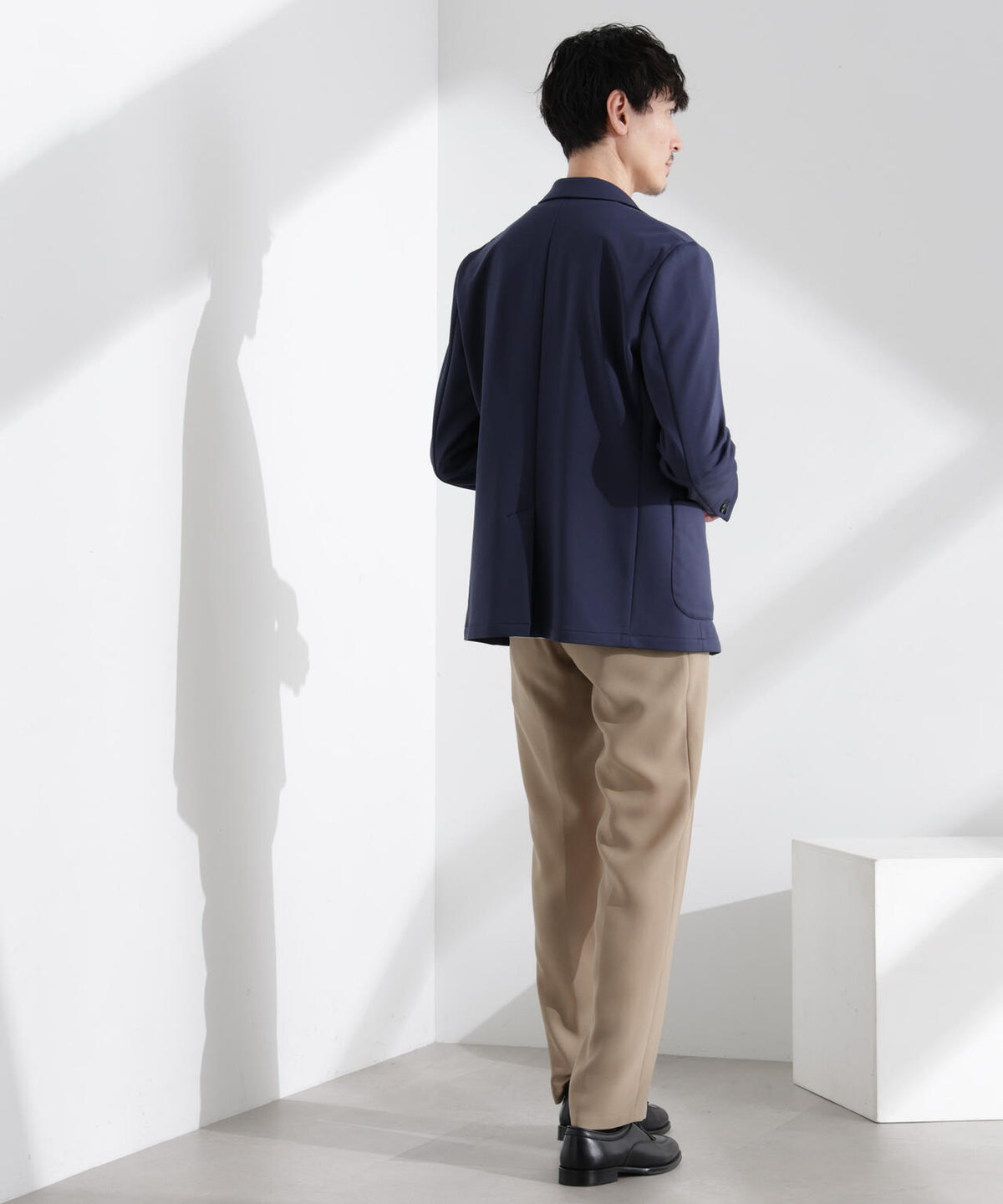 「N TROUSERS PREMIUM」強撚ピケストレッチパンツ(セットアップ可)