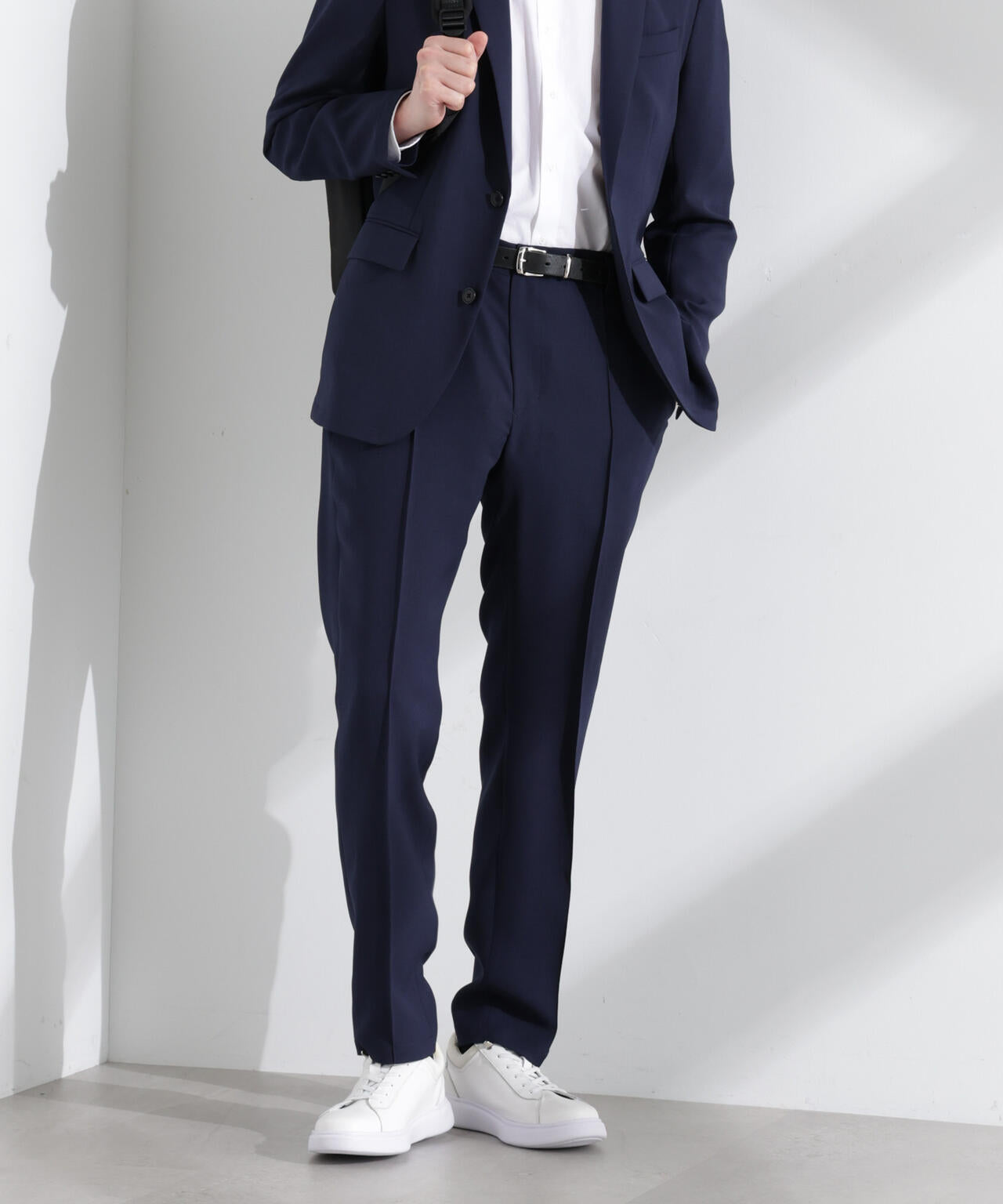 「N TROUSERS PREMIUM」強撚ピケストレッチパンツ(セットアップ可)