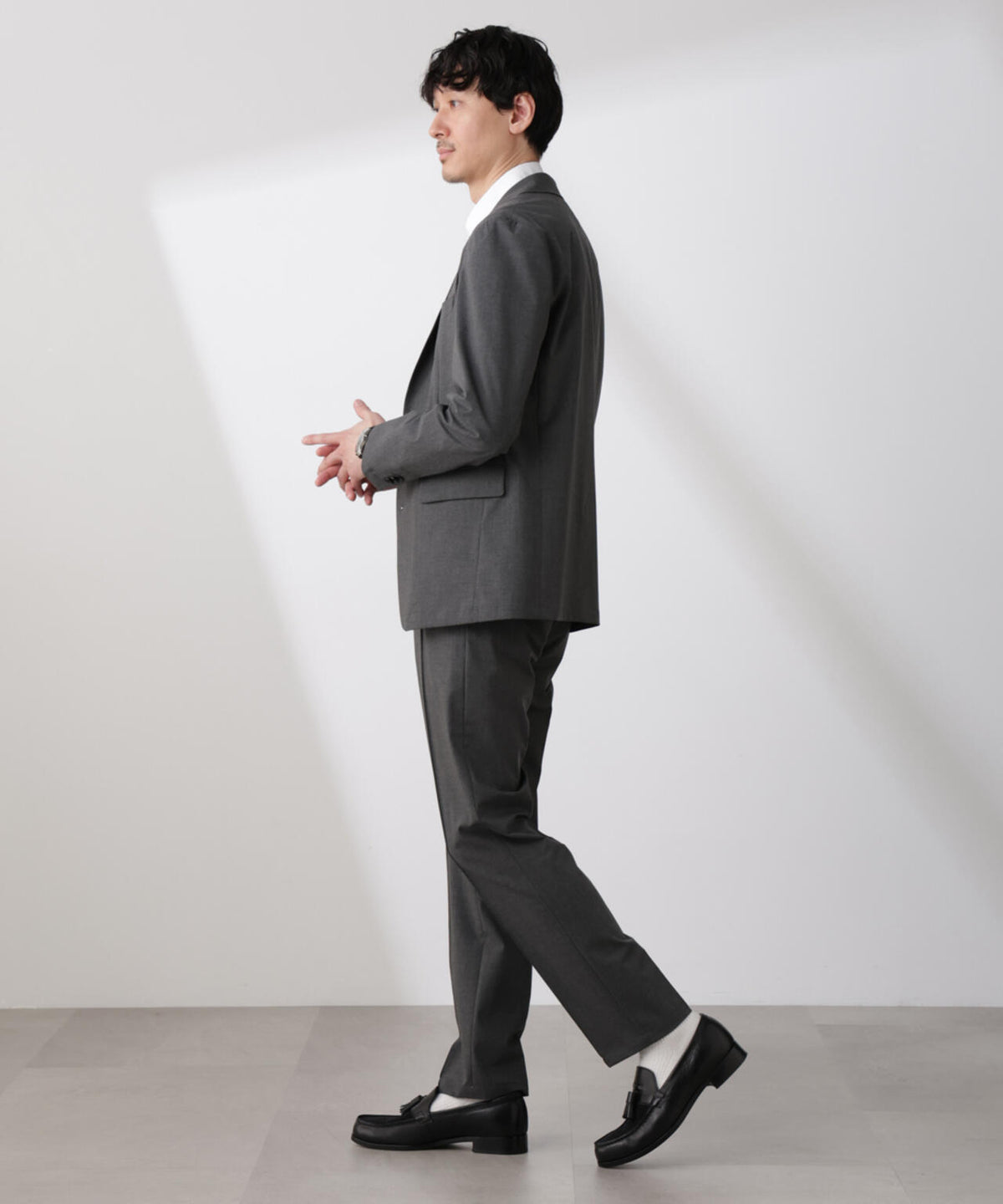 「N TROUSERS BASIC」トロピカルストレッチパンツ(セットアップ可)