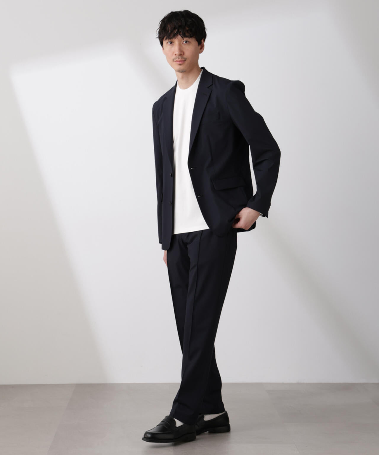「N TROUSERS BASIC」トロピカルストレッチパンツ(セットアップ可)