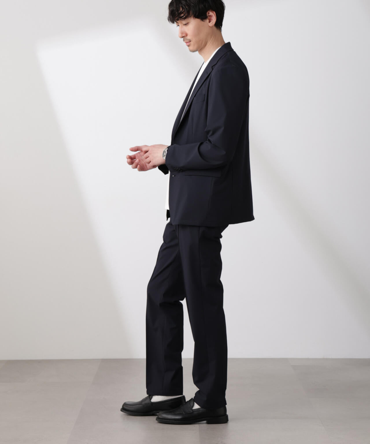 「N TROUSERS BASIC」トロピカルストレッチパンツ(セットアップ可)