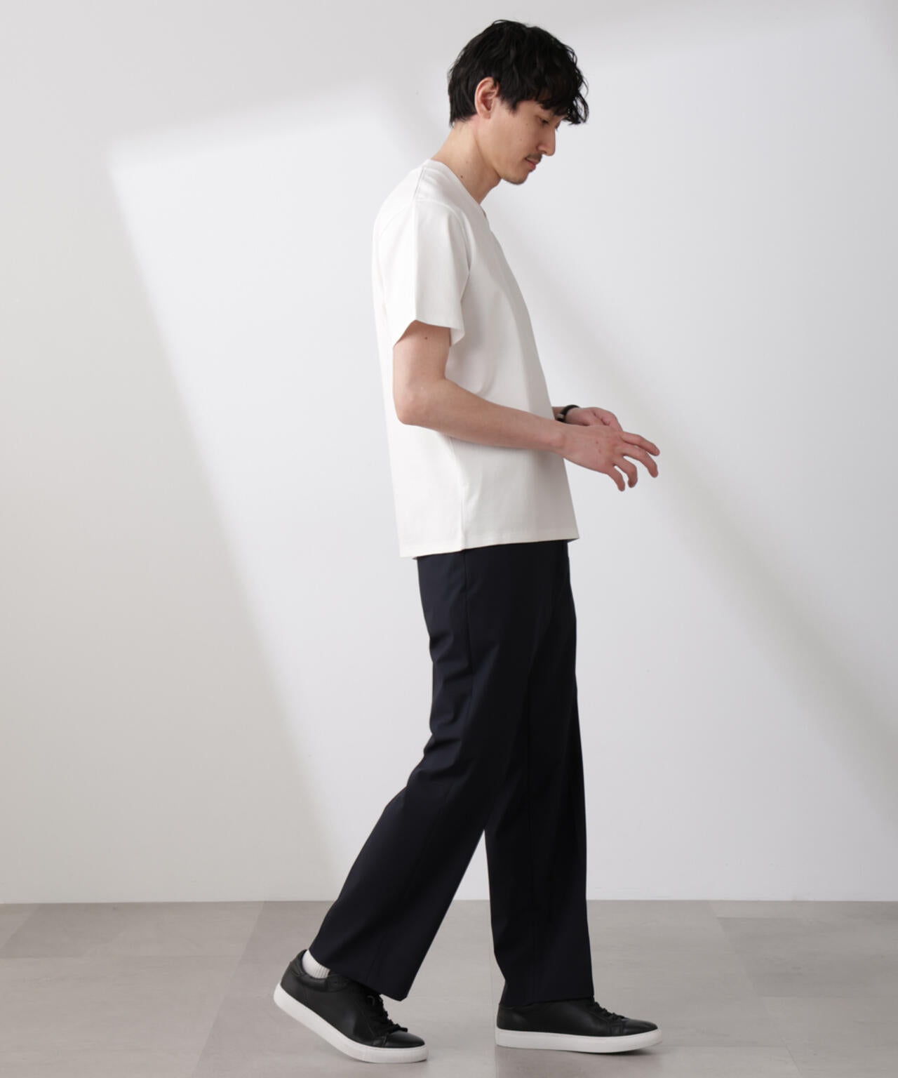 「N TROUSERS BASIC」トロピカルストレッチストレートパンツ(セットアップ可)