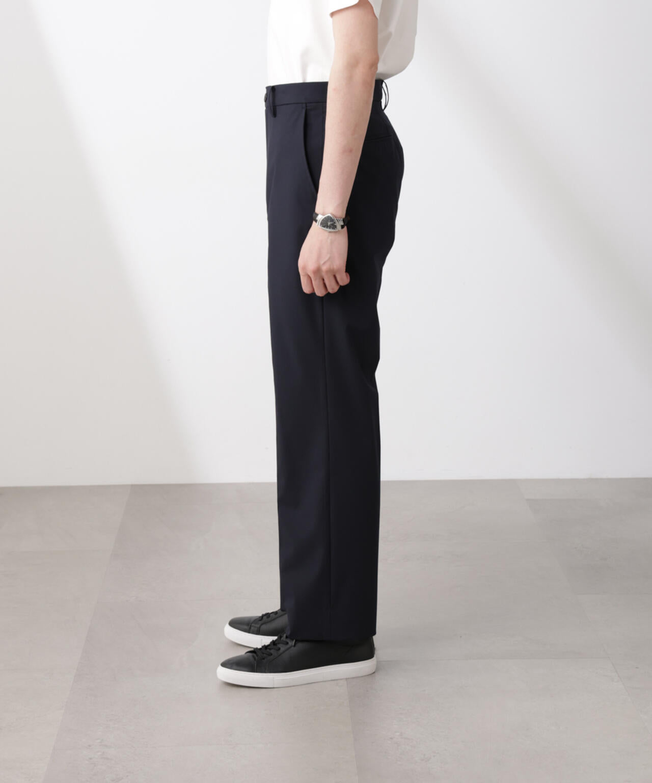 「N TROUSERS BASIC」トロピカルストレッチストレートパンツ(セットアップ可)