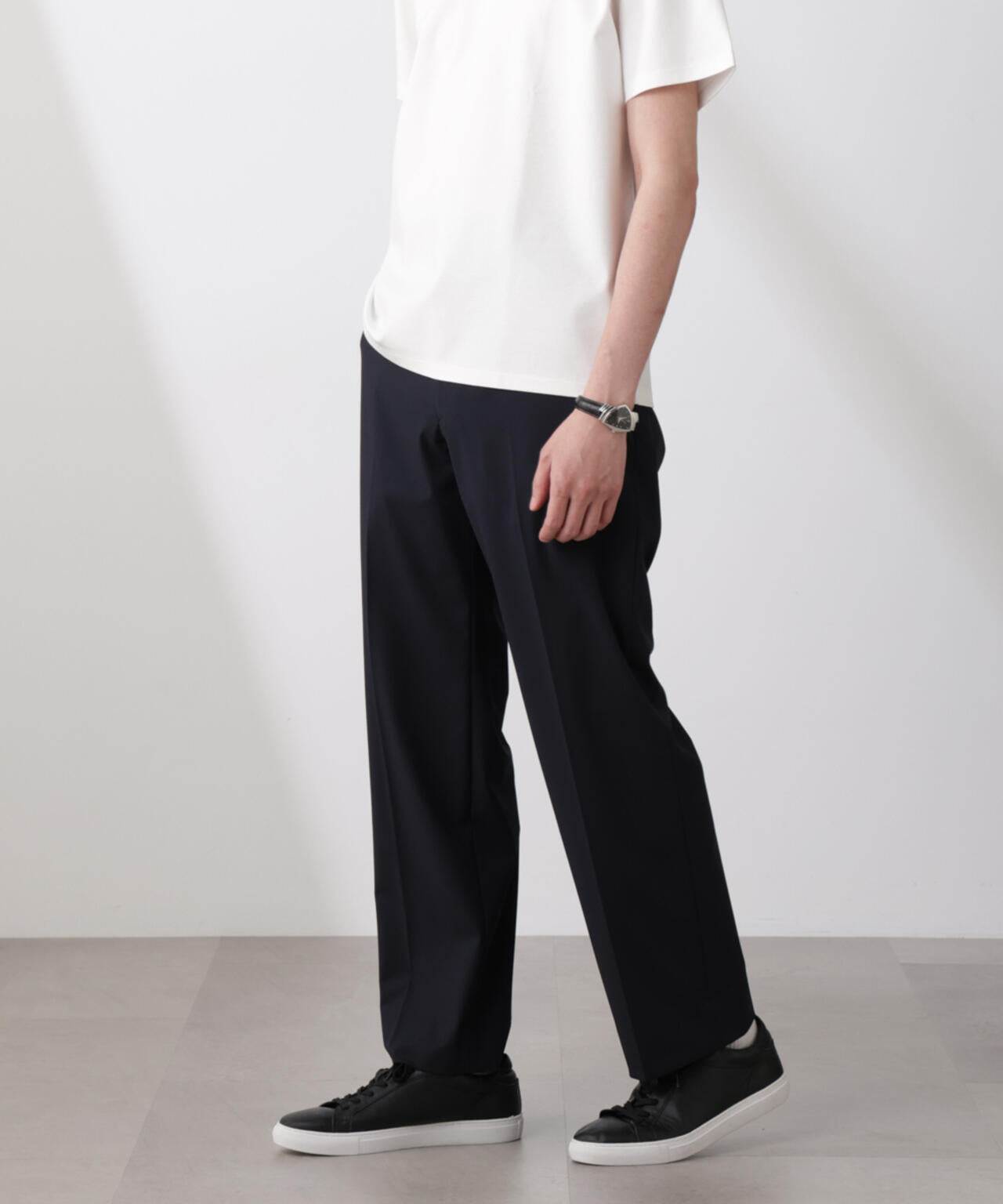 「N TROUSERS BASIC」トロピカルストレッチストレートパンツ(セットアップ可)