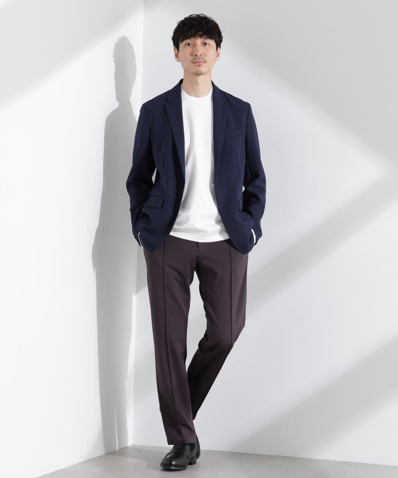 「N TROUSERS BASIC」TEXBRID(R)ポンチストレッチパンツ(セットアップ可)