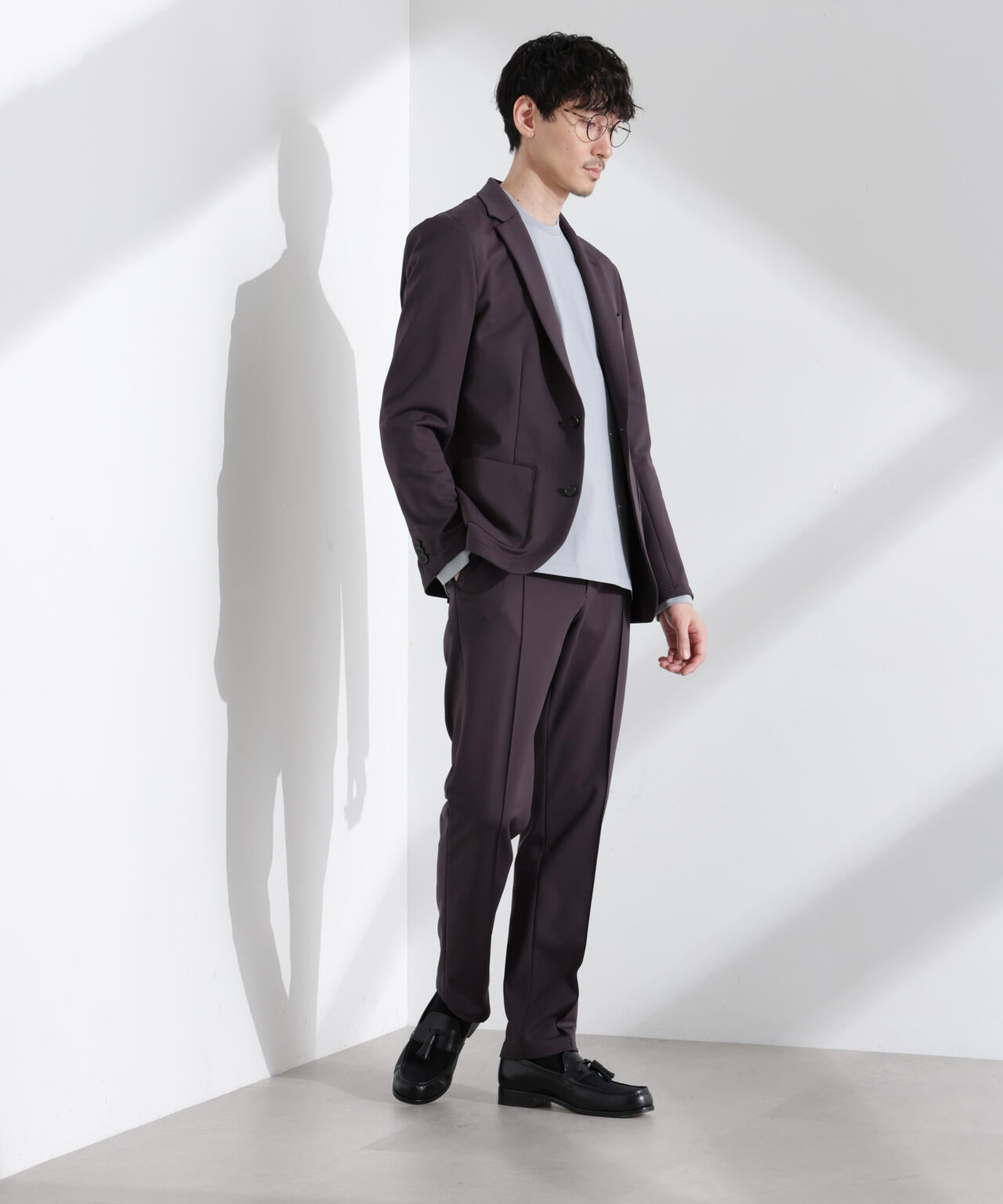 「N TROUSERS BASIC」TEXBRID(R)ポンチストレッチパンツ(セットアップ可)