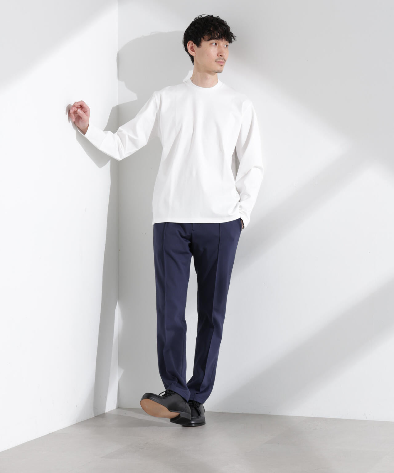 「N TROUSERS BASIC」TEXBRID(R)ポンチストレッチパンツ(セットアップ可)