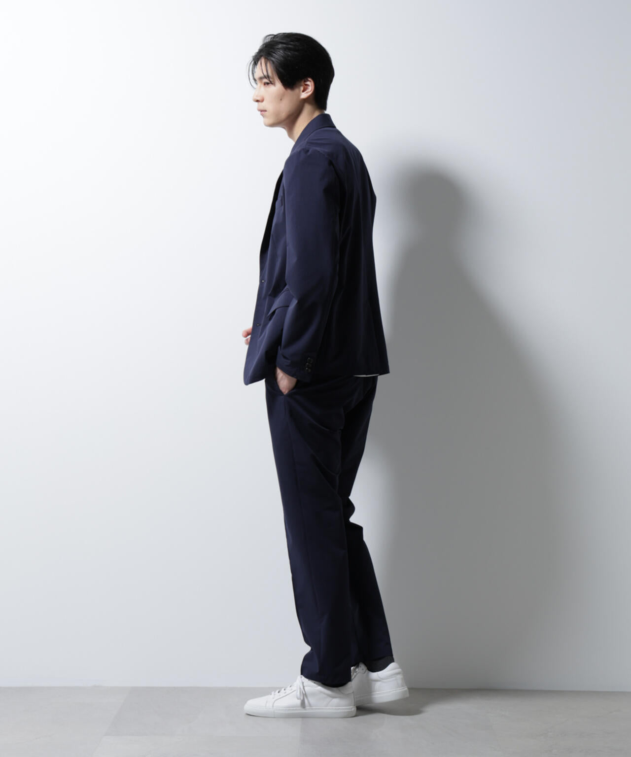 「N TROUSERS BASIC」ダントツオチール防汚テックストレッチパンツ(セットアップ可)