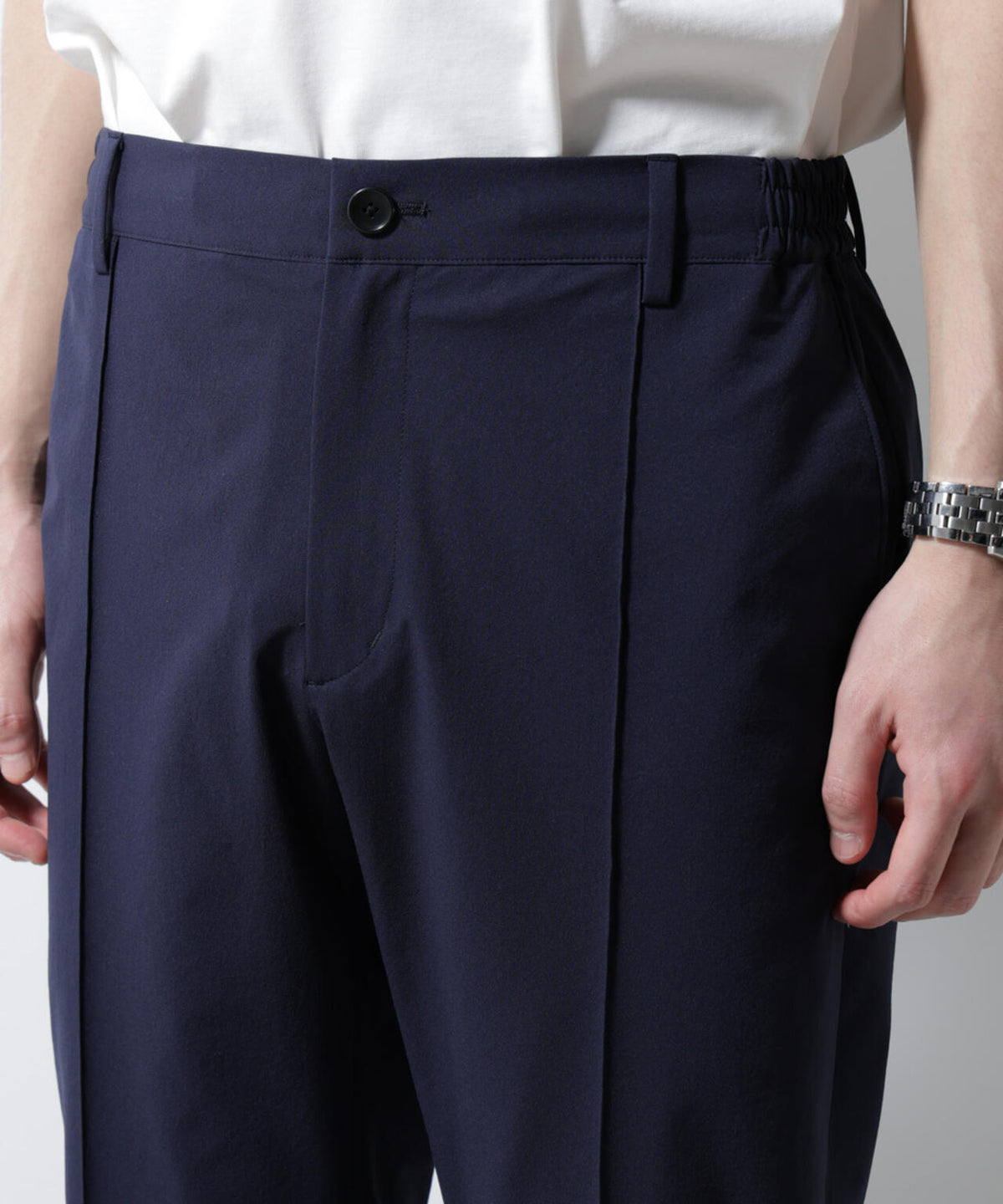「N TROUSERS BASIC」ダントツオチール防汚テックストレッチパンツ(セットアップ可)
