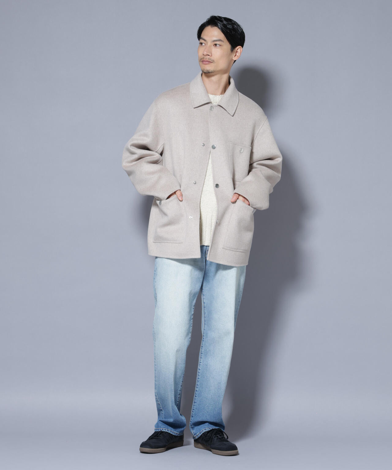 ウールリバーカバーオール