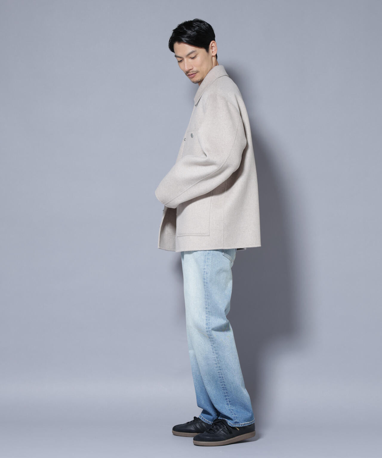 ウールリバーカバーオール