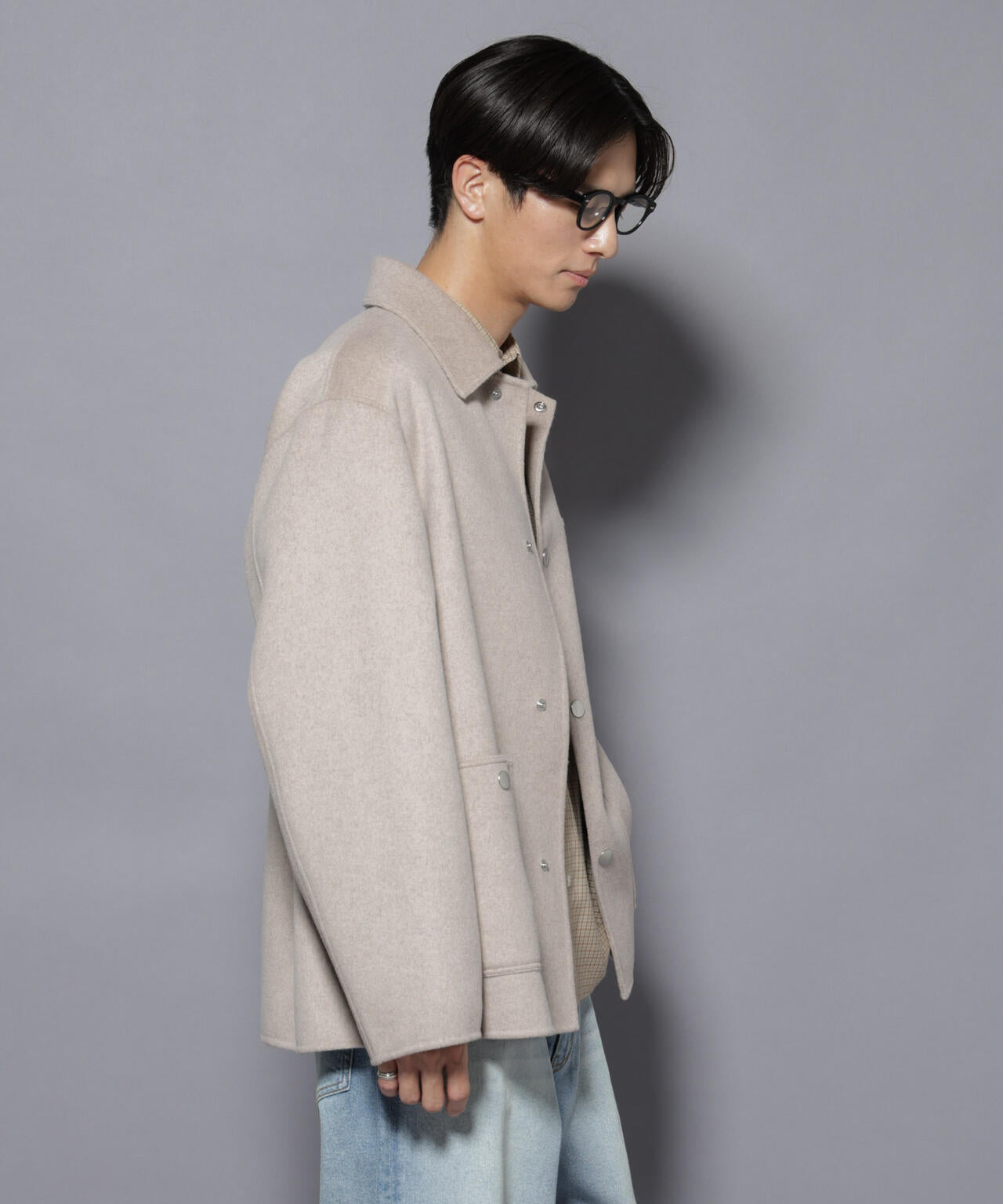 ウールリバーカバーオール