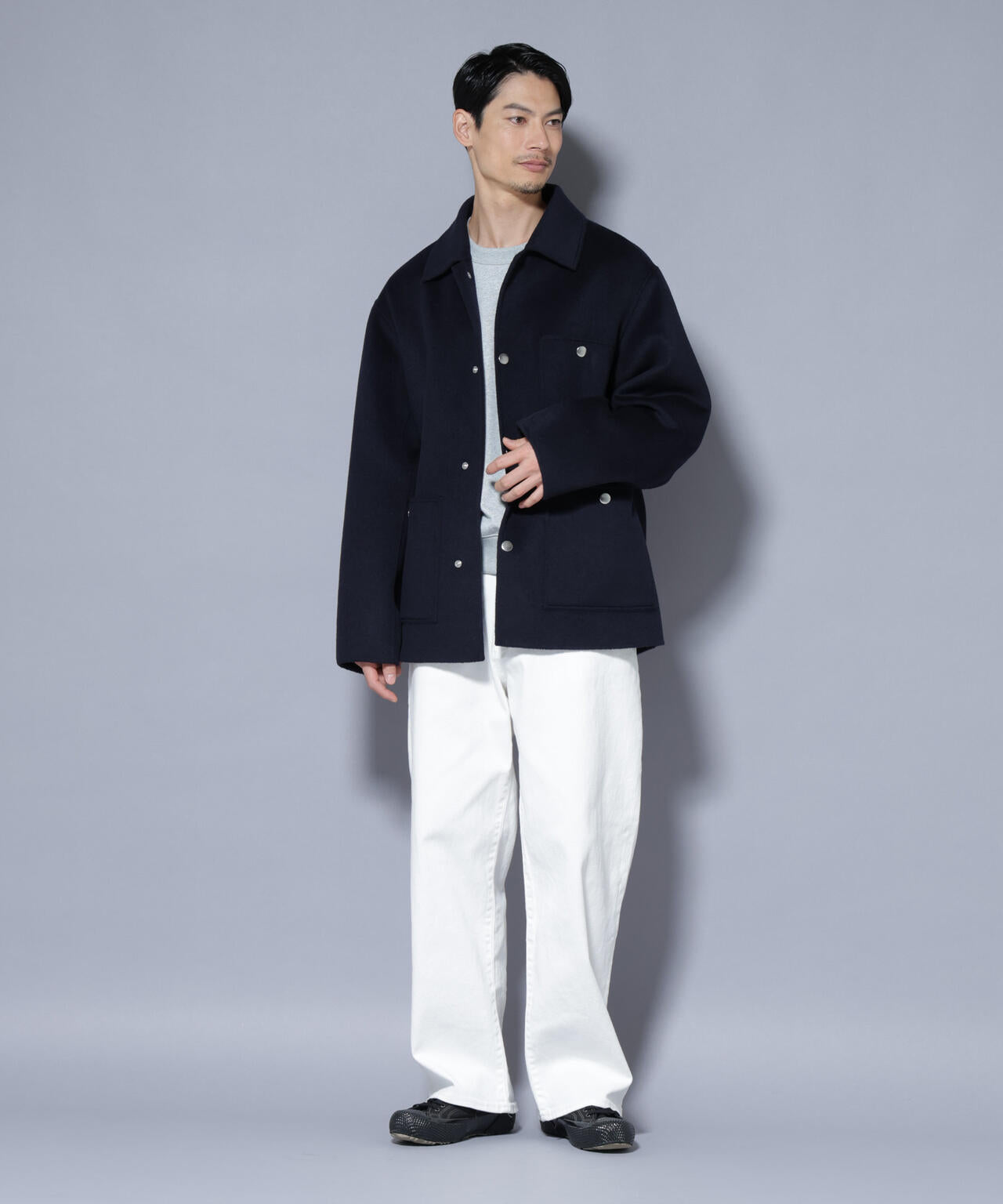 ウールリバーカバーオール