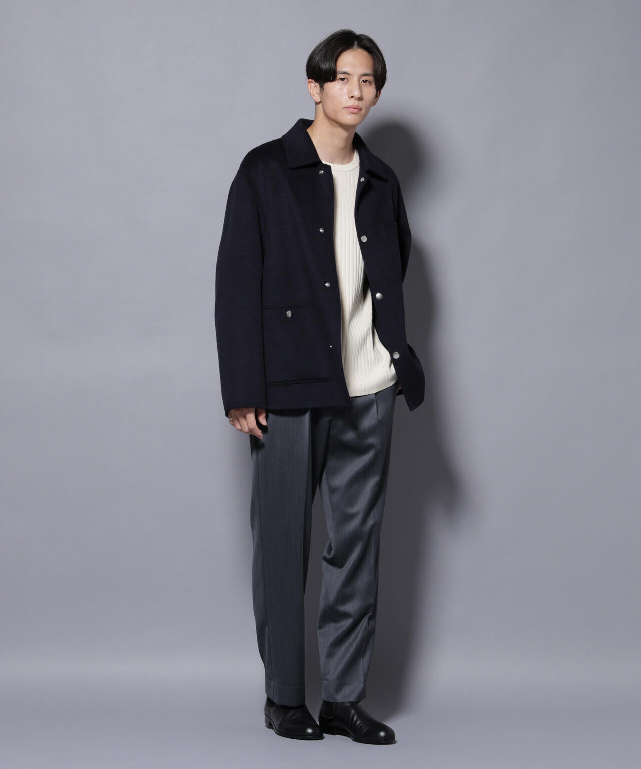 ウールリバーカバーオール