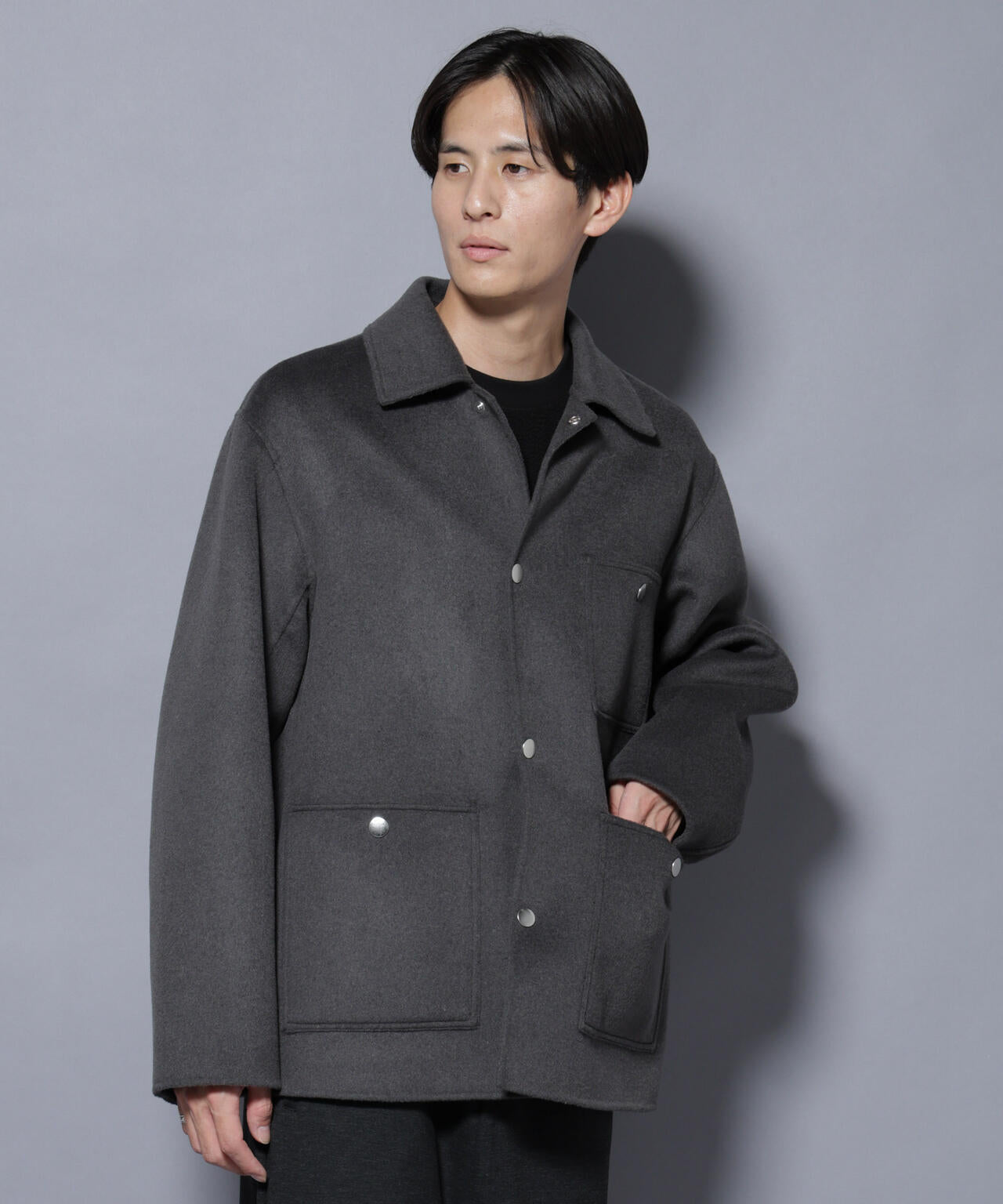 ウールリバーカバーオール