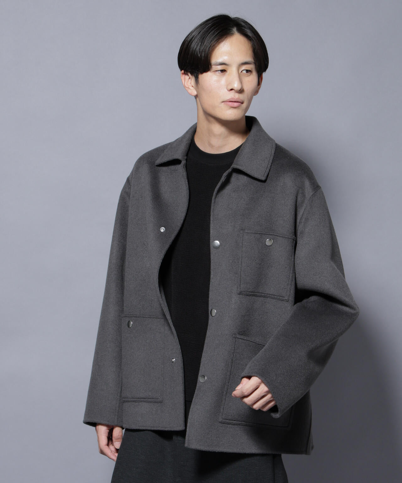 ウールリバーカバーオール