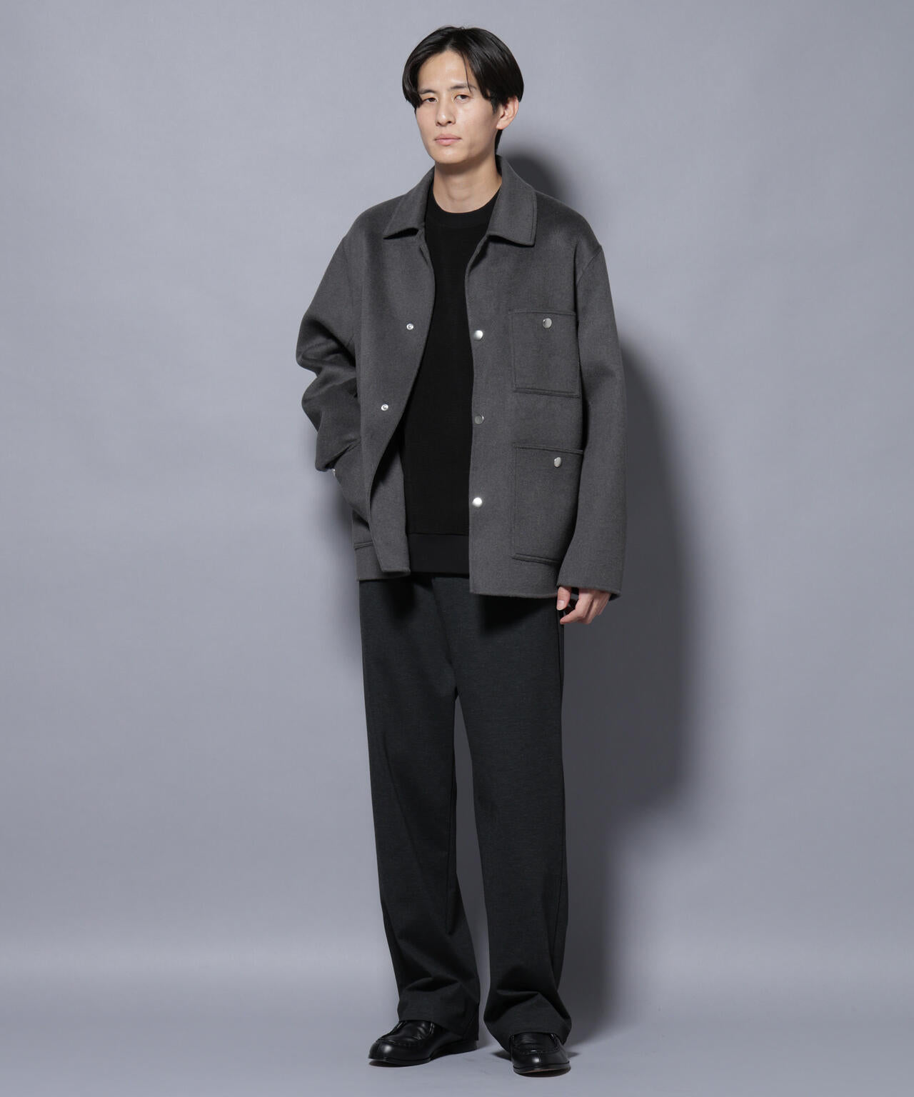 ウールリバーカバーオール