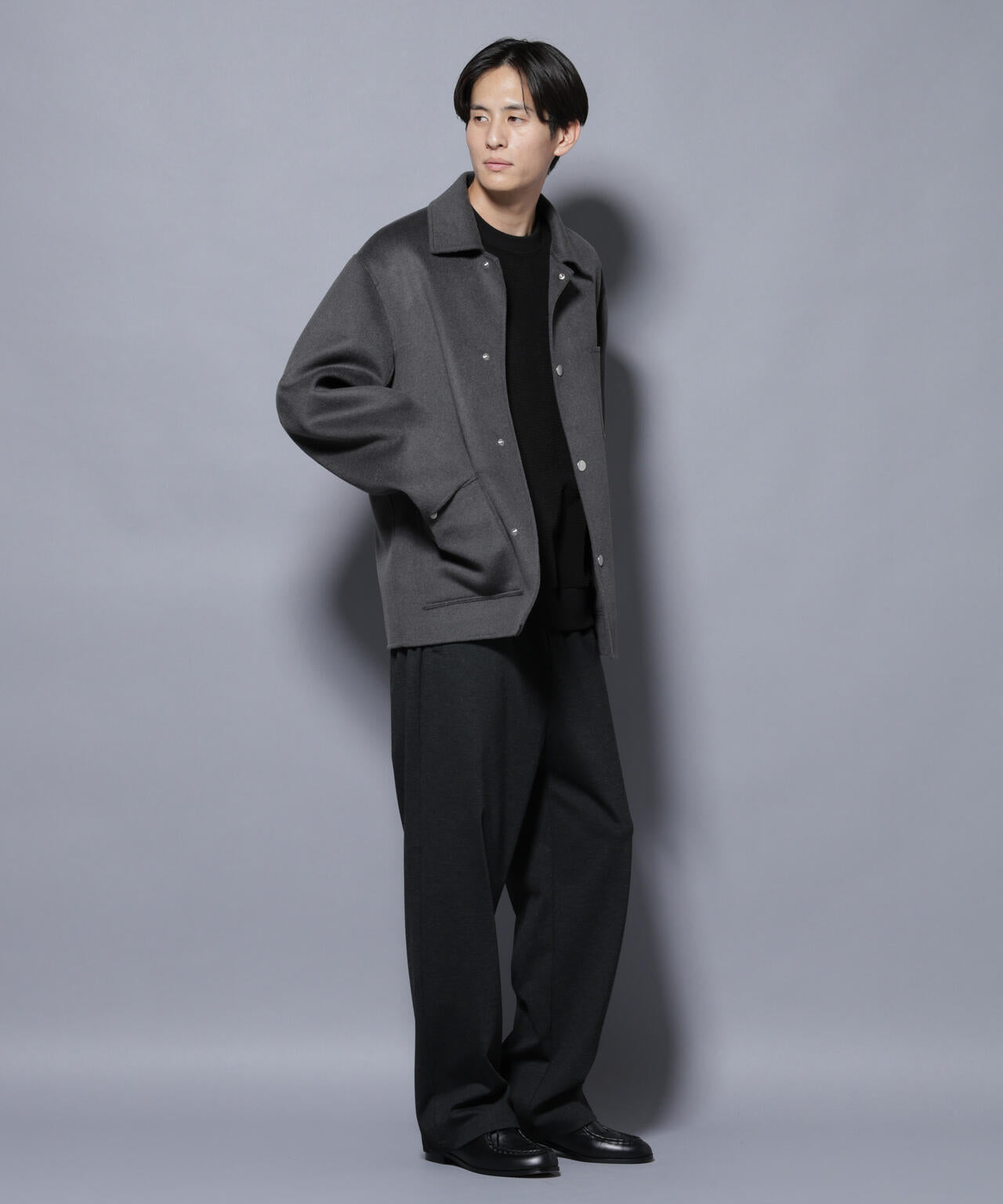 ウールリバーカバーオール