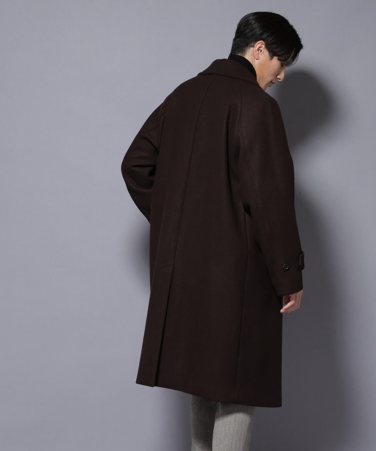 ウールカシミヤメルトンダブルコート