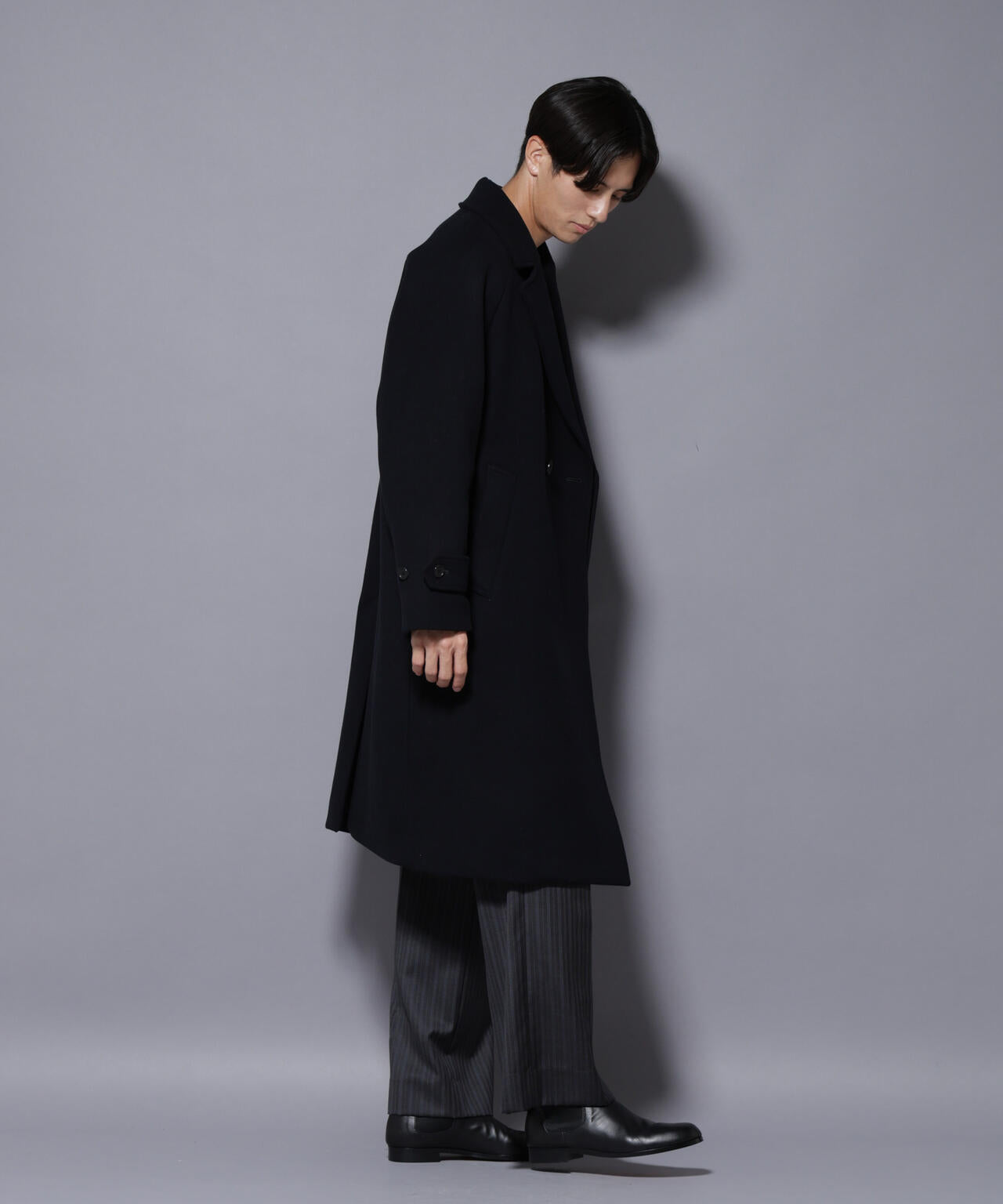 ウールカシミヤメルトンダブルコート