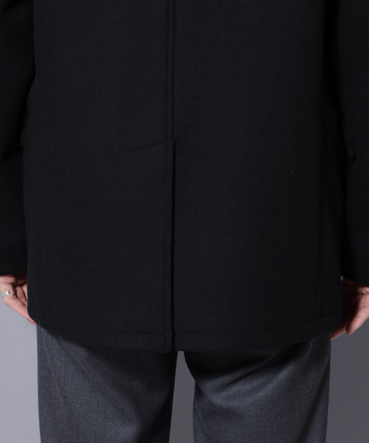 ウールカシミヤメルトンPコート