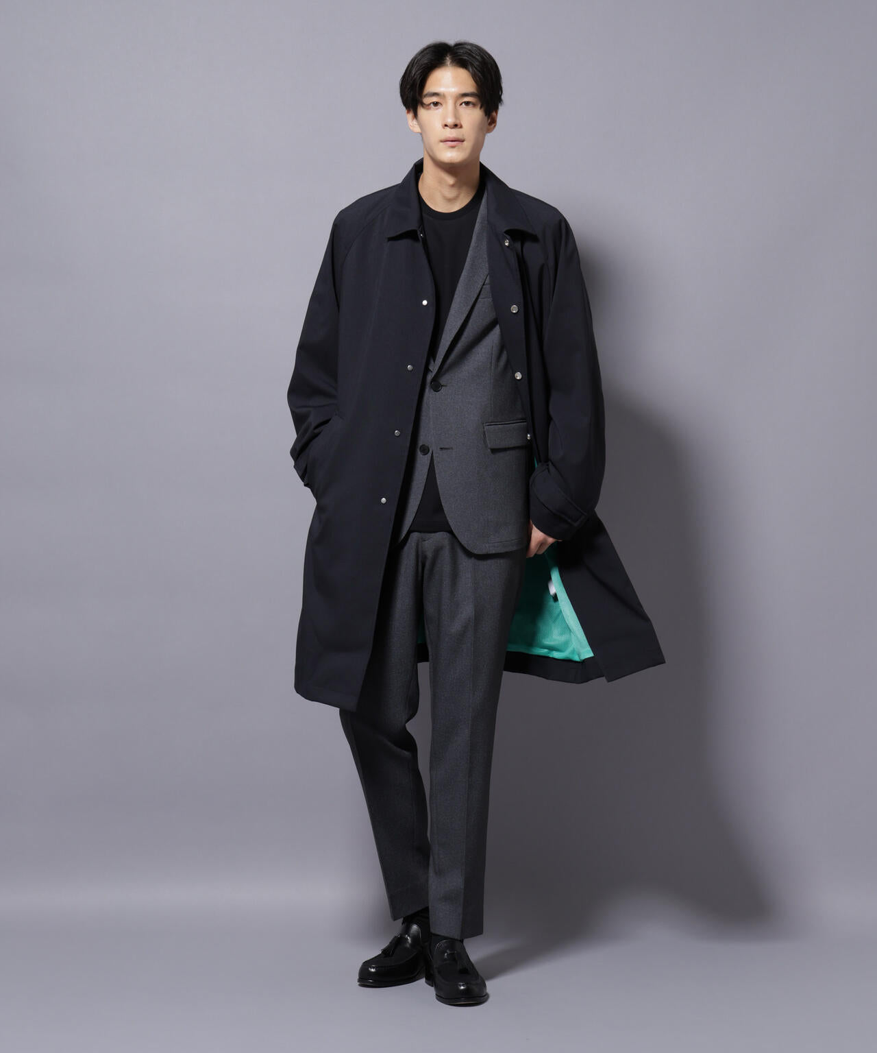 「RainComfortWear」ダントツ撥水透湿コーティングステンカラーコート
