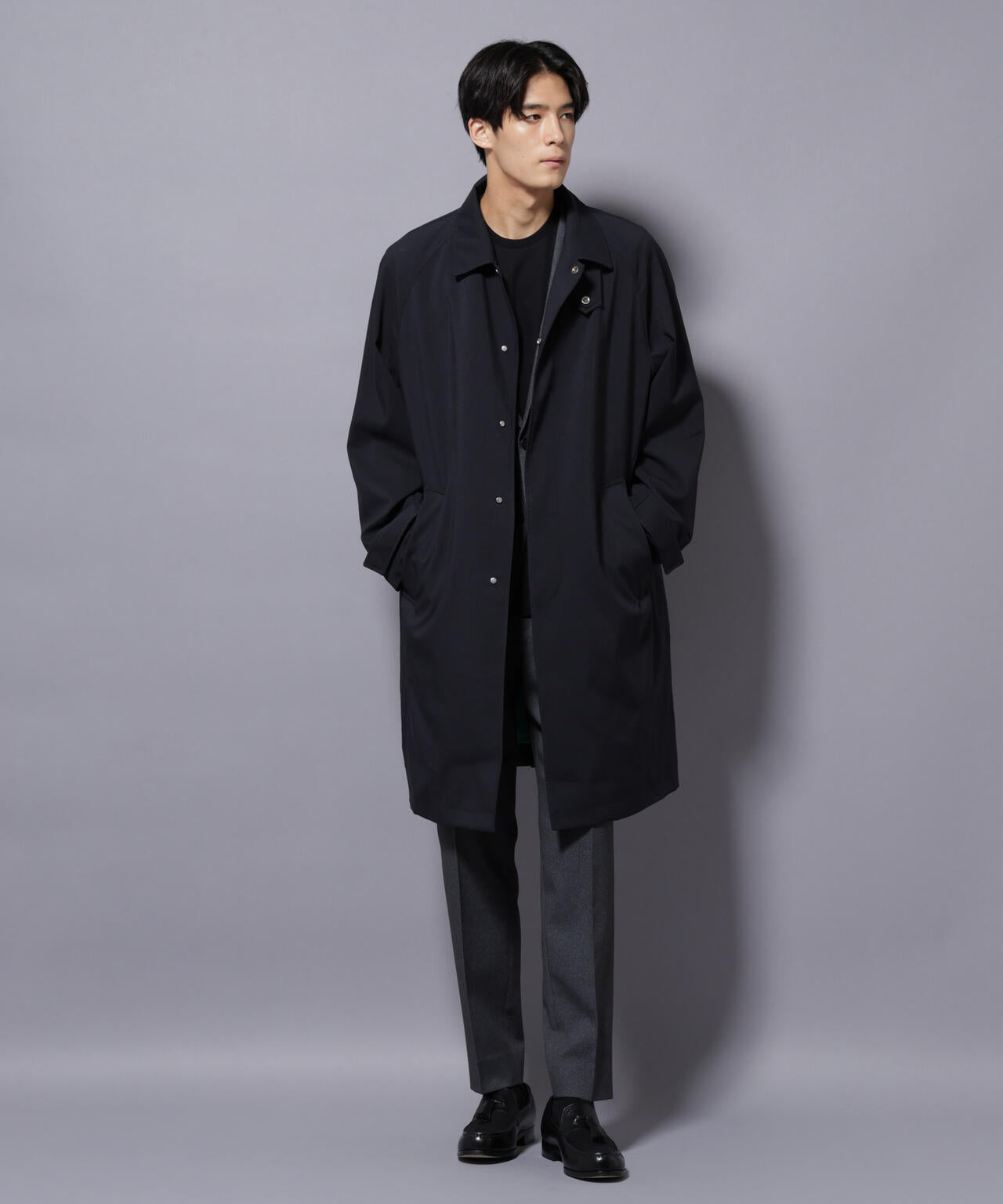 「RainComfortWear」ダントツ撥水透湿コーティングステンカラーコート