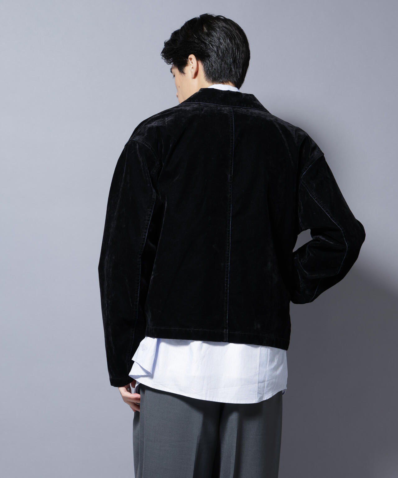 フロッキーデニム スポーツジャケット