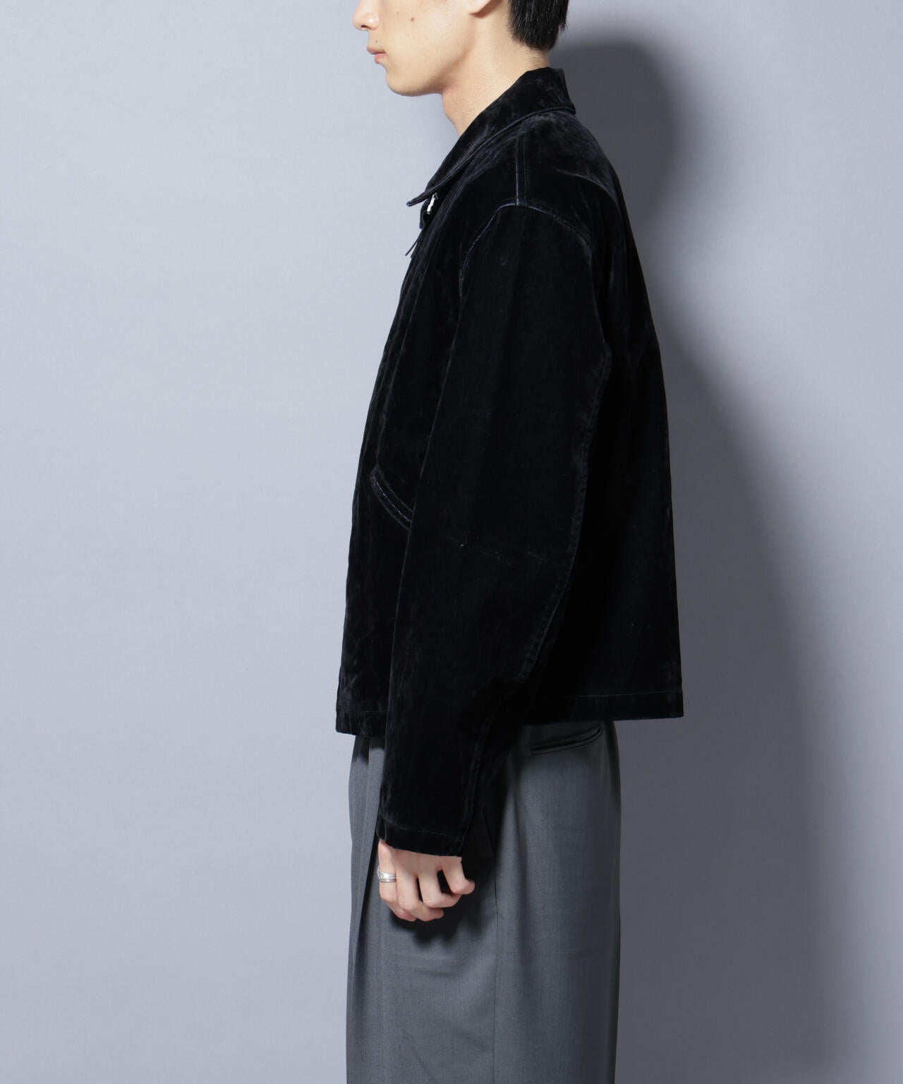 フロッキーデニム スポーツジャケット