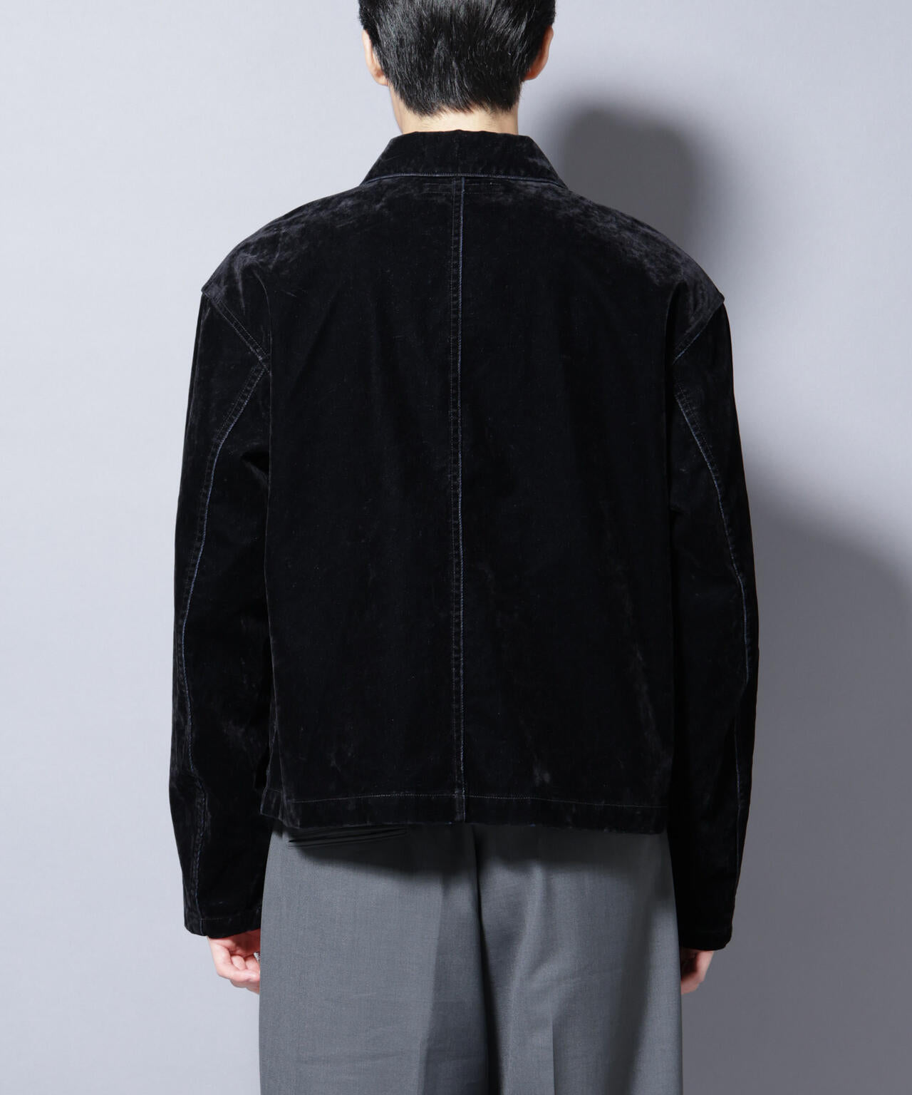 フロッキーデニム スポーツジャケット