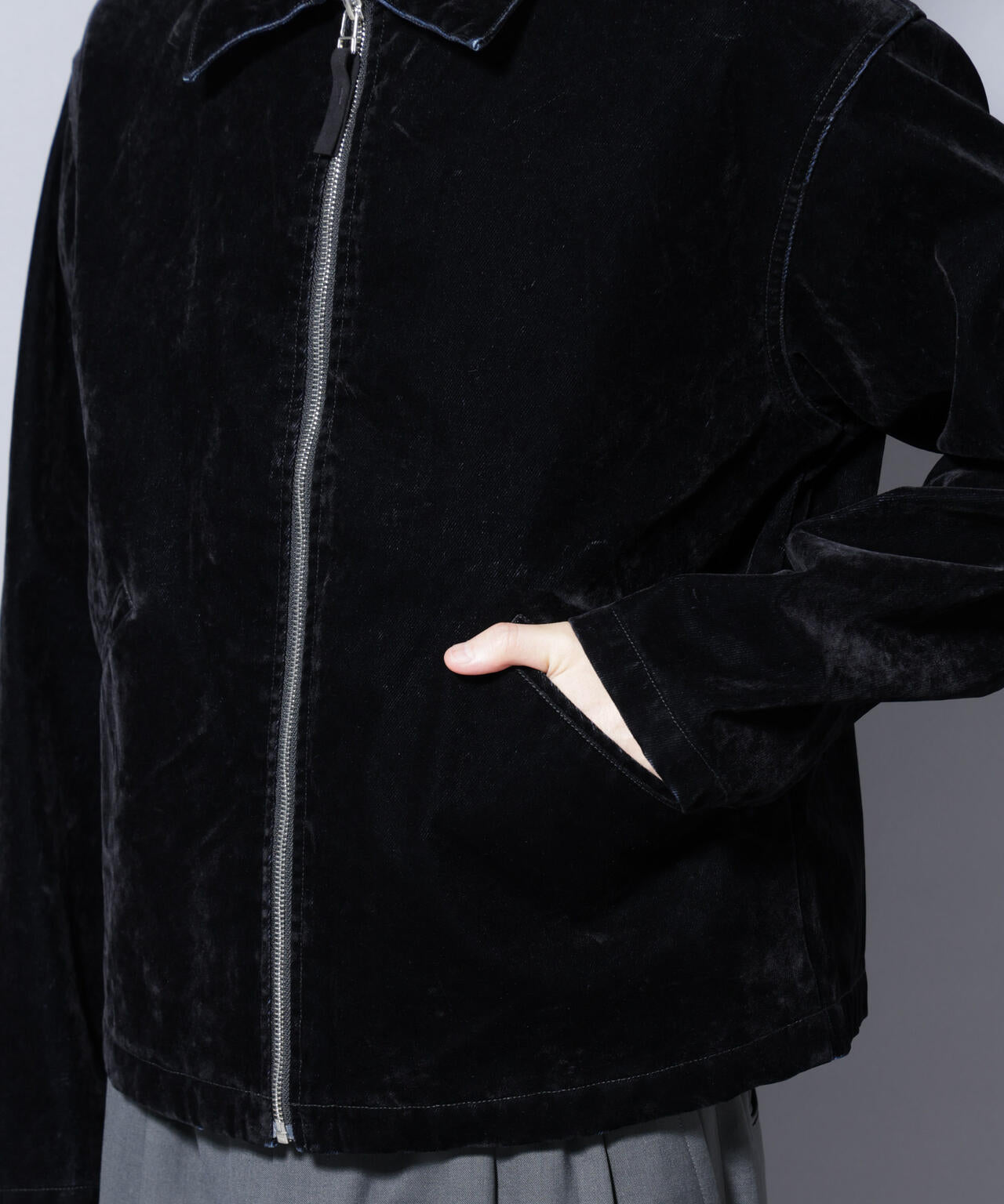 フロッキーデニム スポーツジャケット