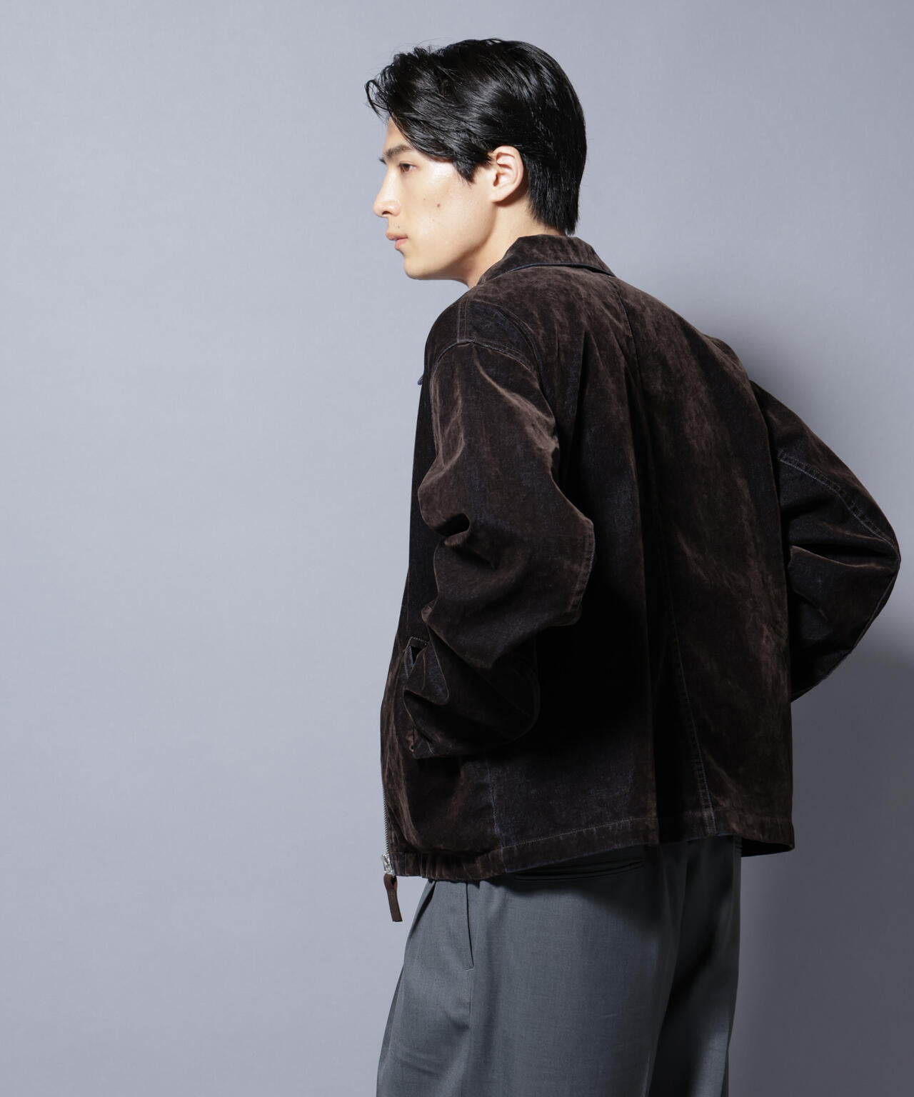 フロッキーデニム スポーツジャケット